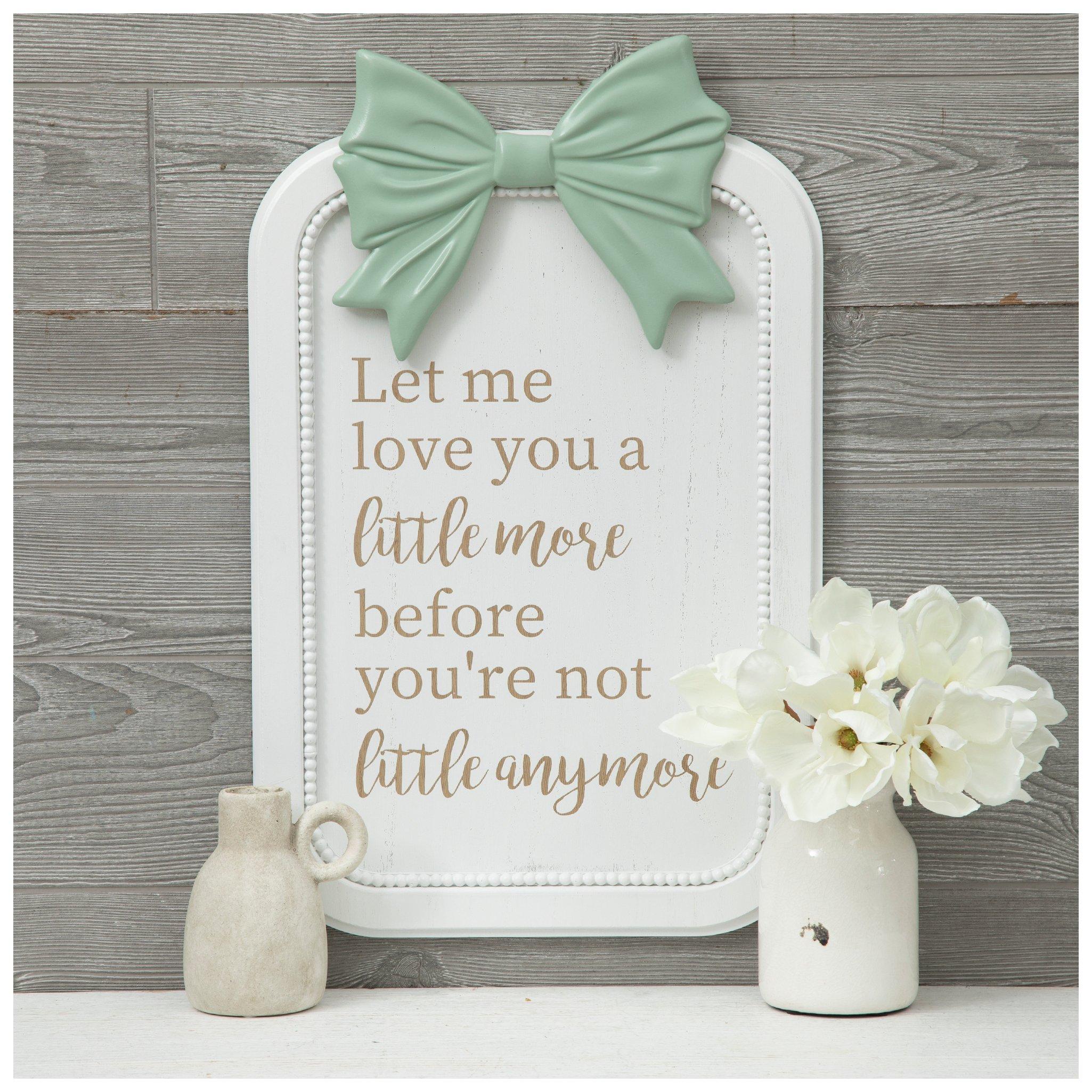 Love You A Little More Wood Wall Decor