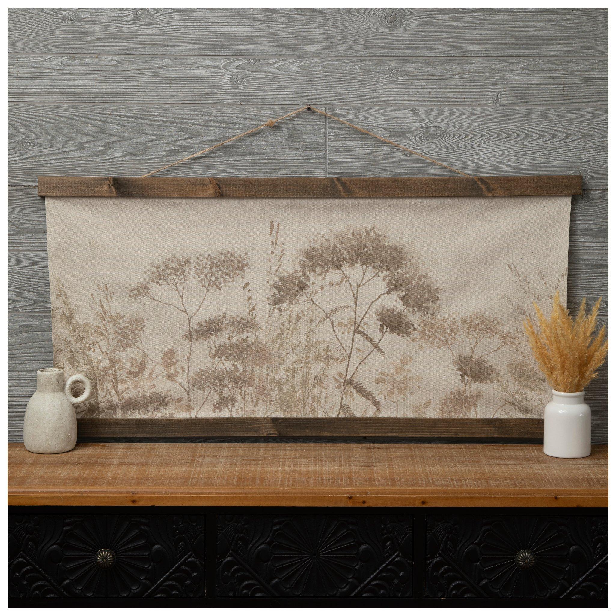 Boho Botanical Tapestry Canvas Wall Decor | Hobby Lobby | 6283337