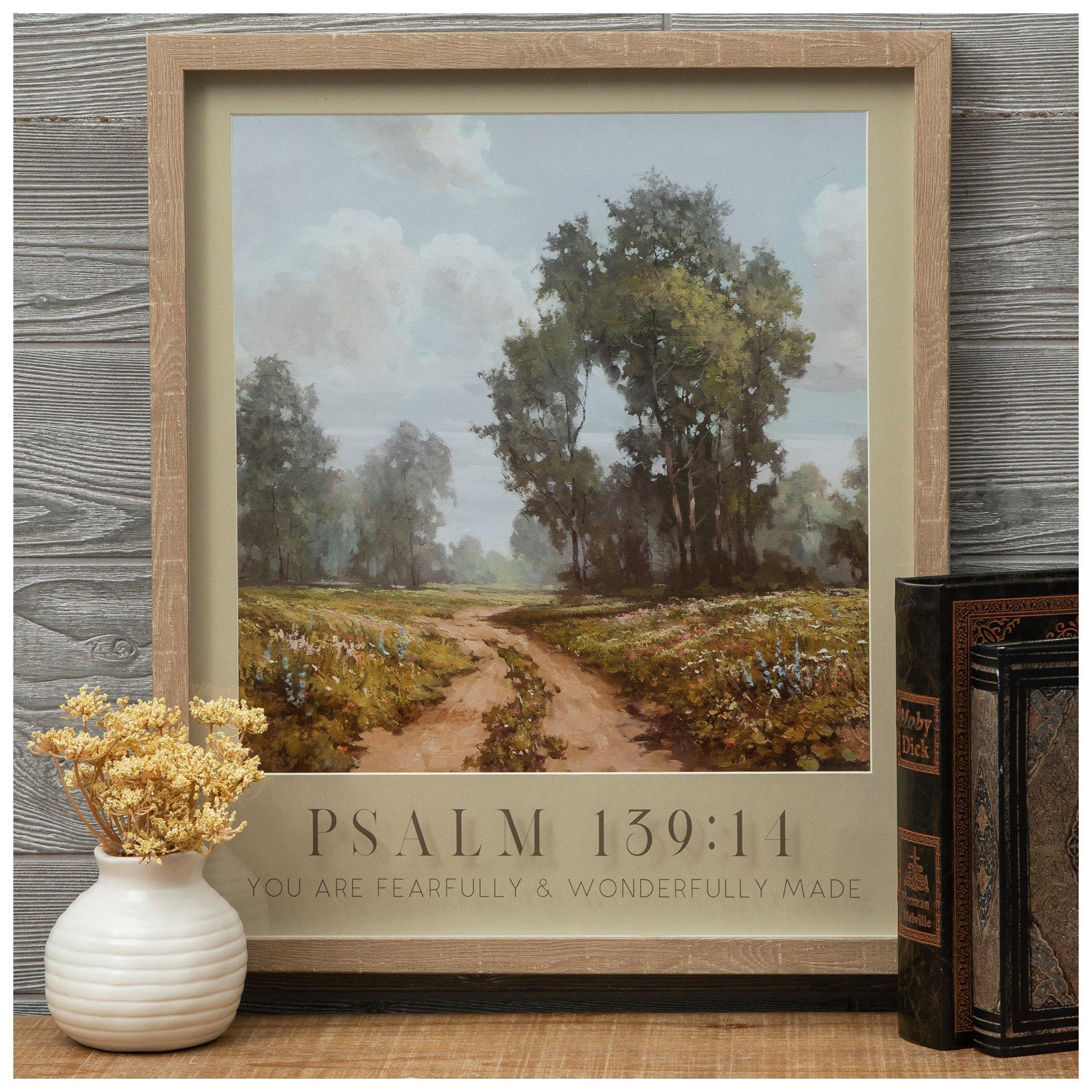 Psalm 139:14 Framed Wall Decor