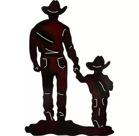 child cowgirl silhouette