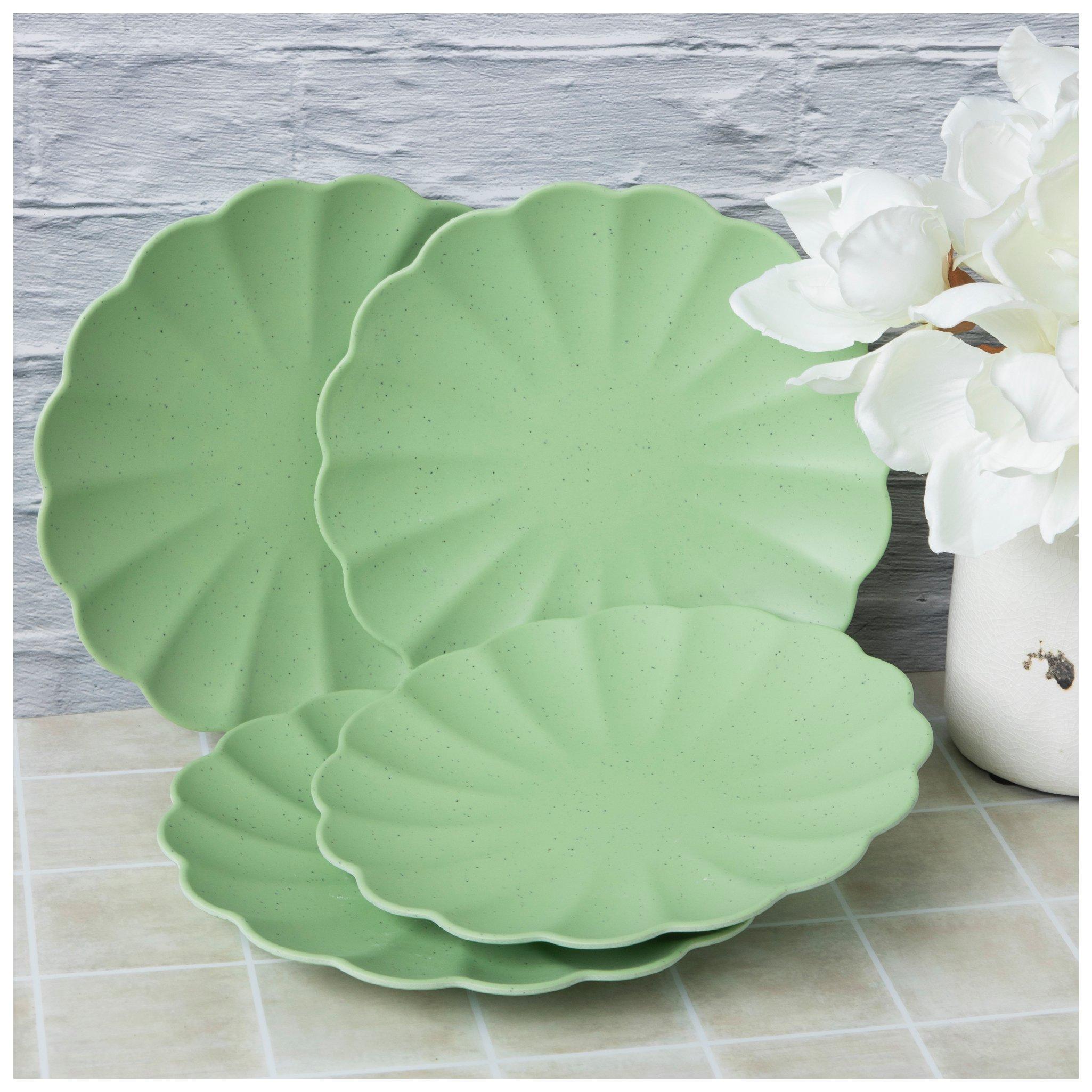 Speckled Scalloped Plates