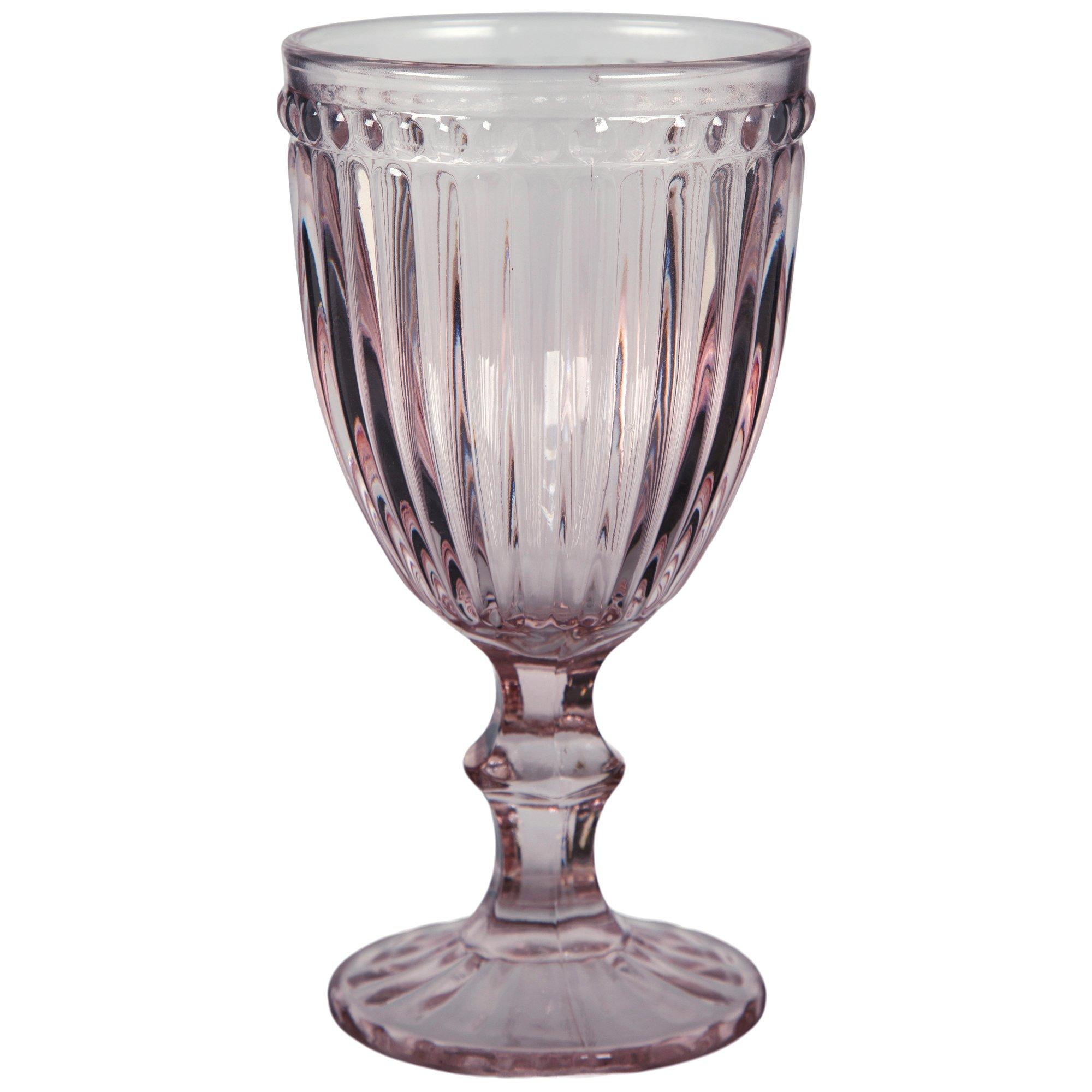 Pink Ribbed Stemmed Glasses Hobby Lobby 6287841