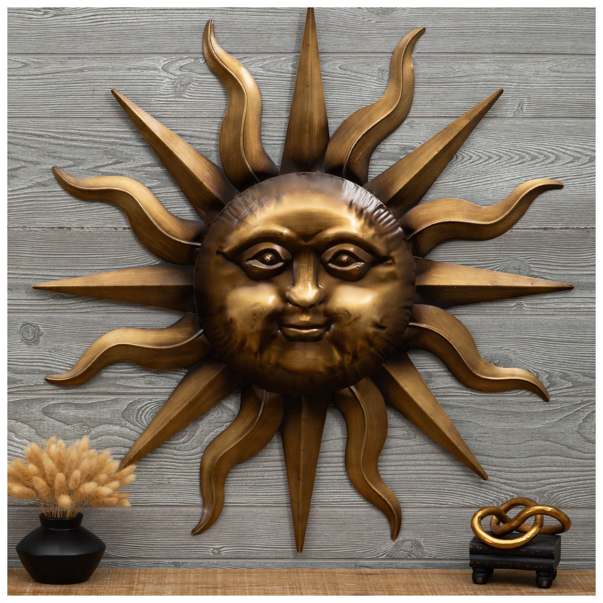 Metal Sun Wall Decor