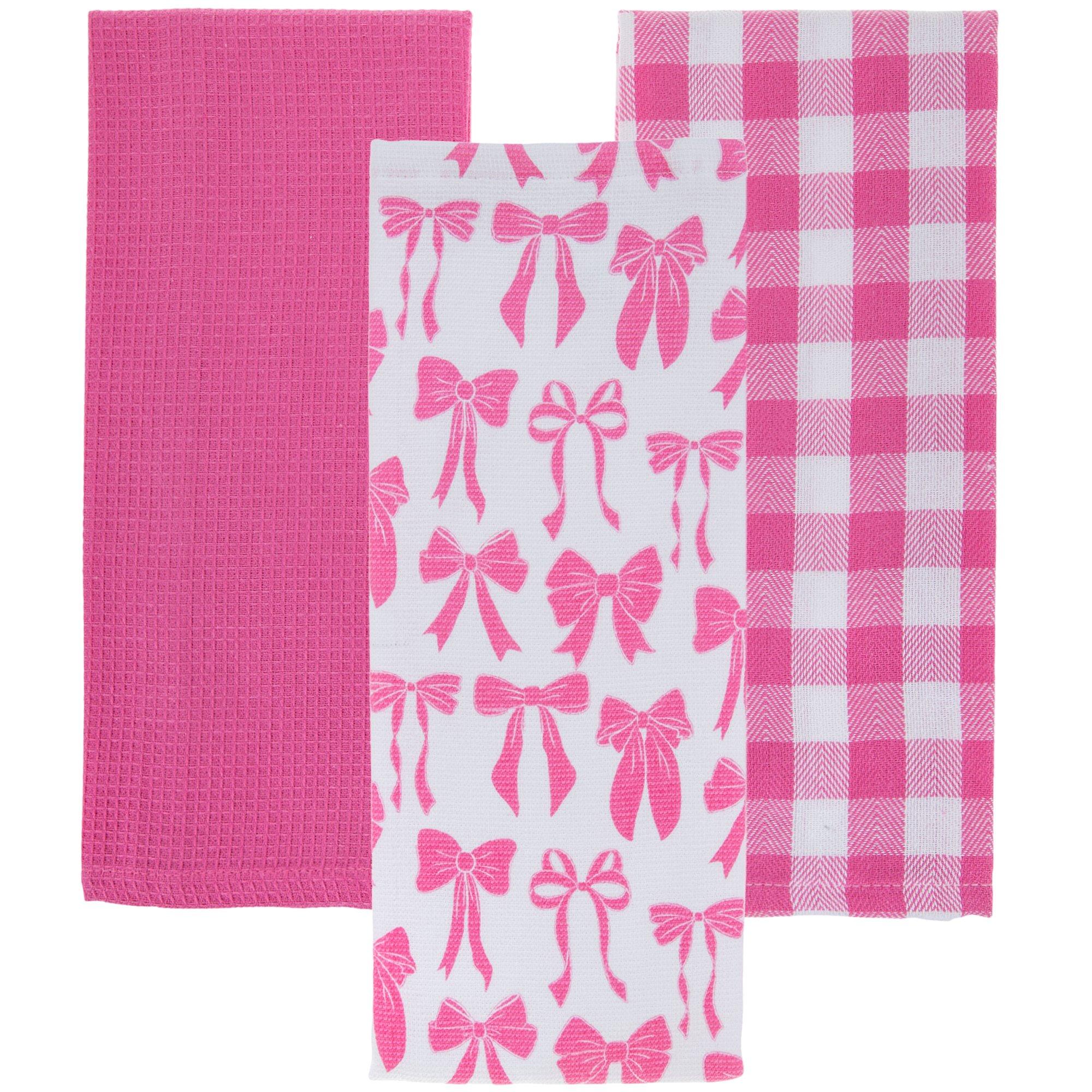 Pink Bows & Gingham Kitchen Towels | Hobby Lobby | 6288658