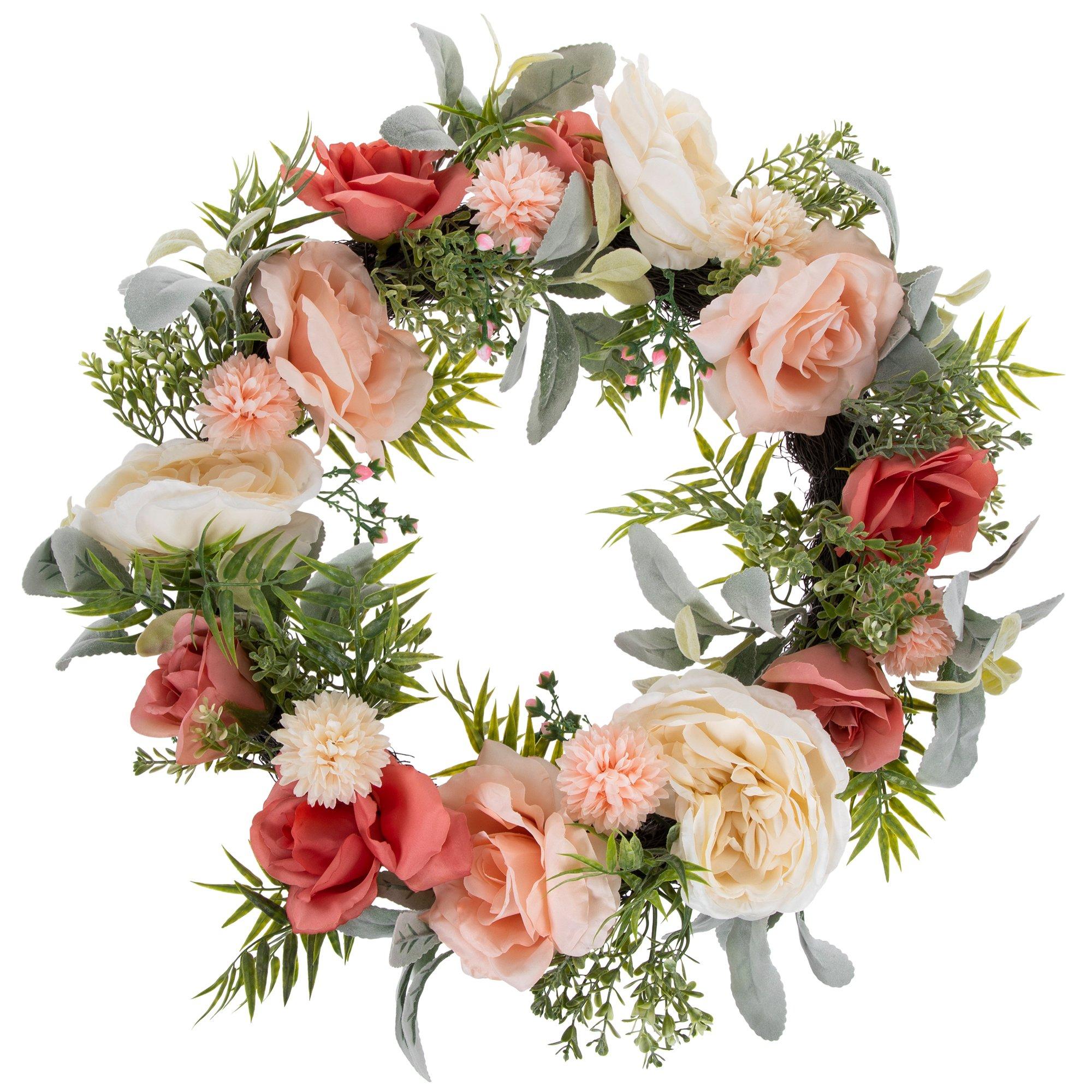 Mixed Roses Wreath