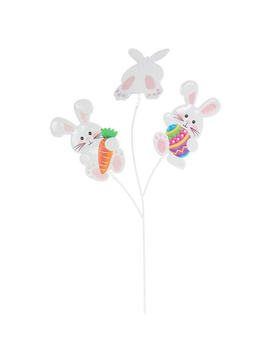 Three Easter Bunnies Metal Garden Pick | Hobby Lobby | 6294367