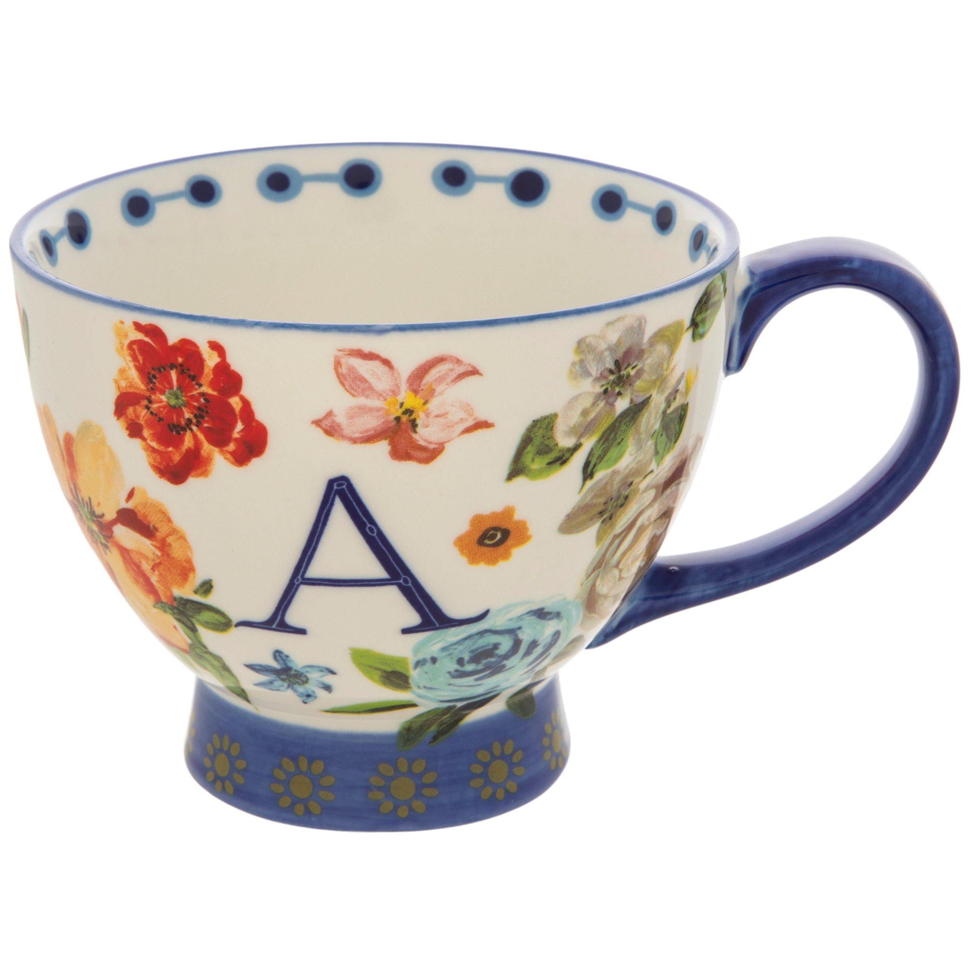 Floral Monogram Mug