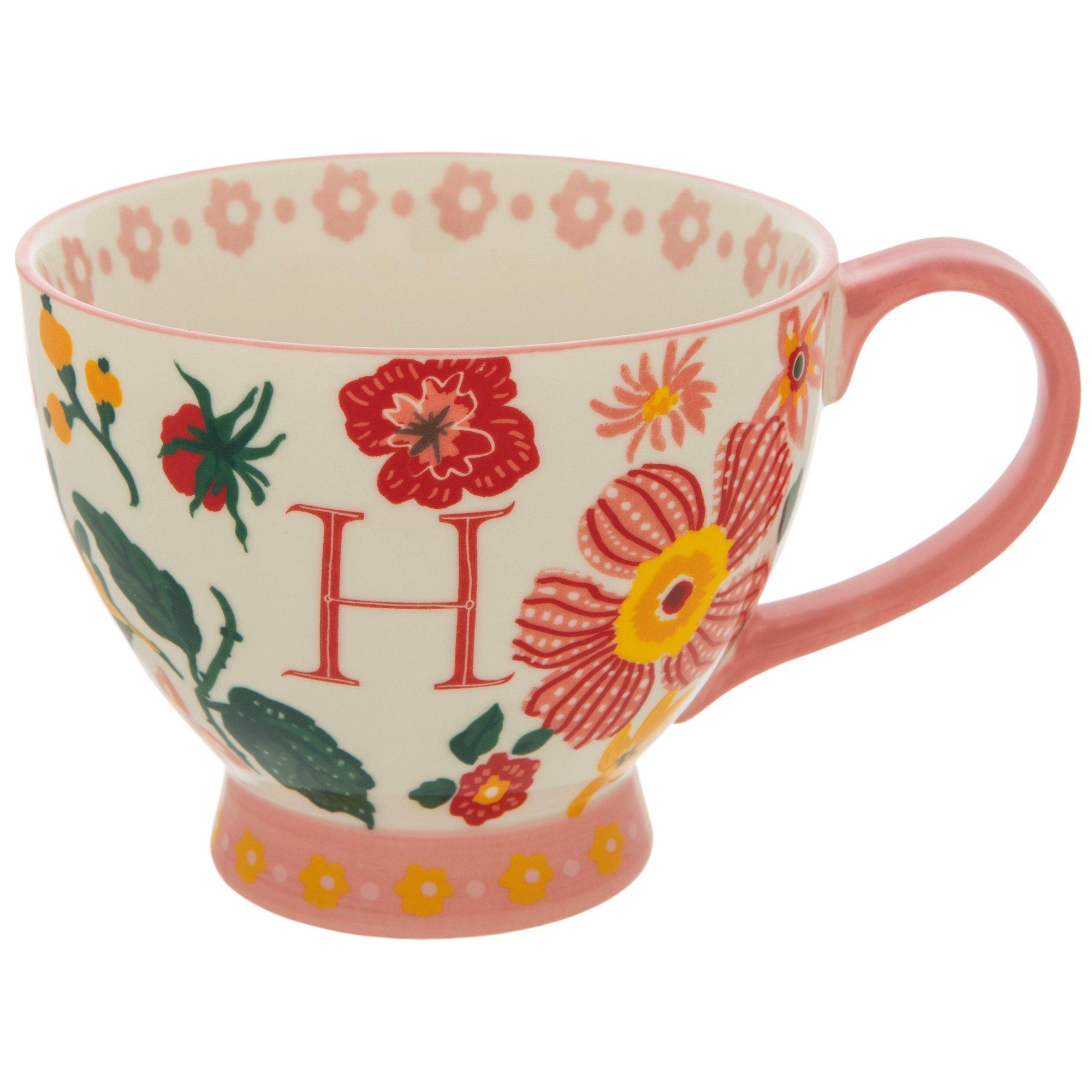 Floral Monogram Mug