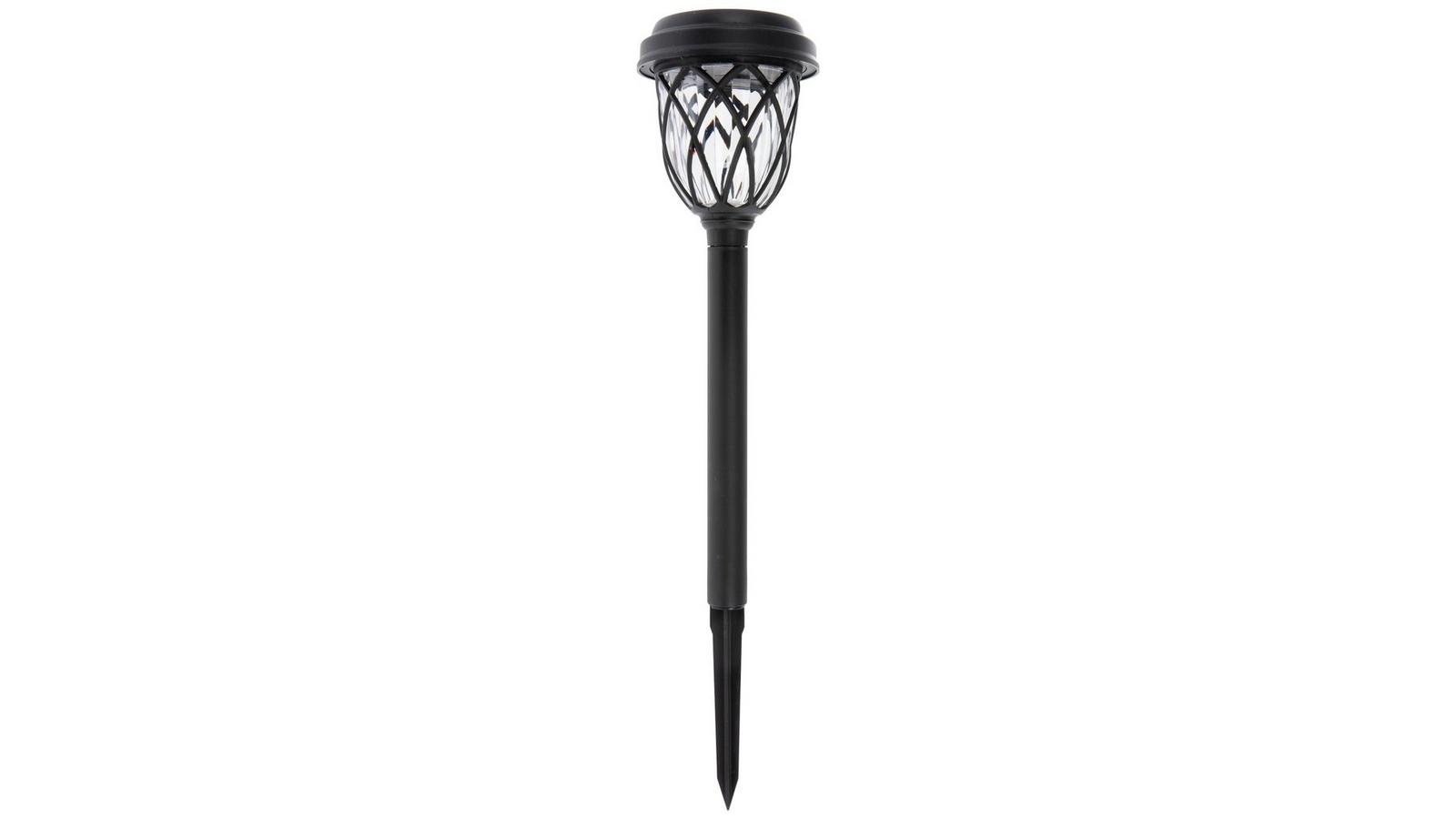ROMISBABA 2-Pack Solar Lamp Ground Stakes – Plastic Spike Replacement For Garden, Pathway & Lawn Lights, Sturdy Outdoor Use (Black)