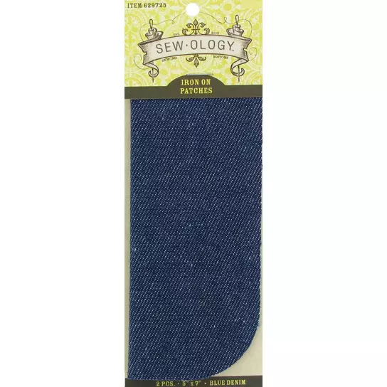 Jeans Iron-on Patches, Small Iron-on Patches, in Black, Medium Blue, Dark  Blue and Light Blue 11 X 8.5 Cm KW148 