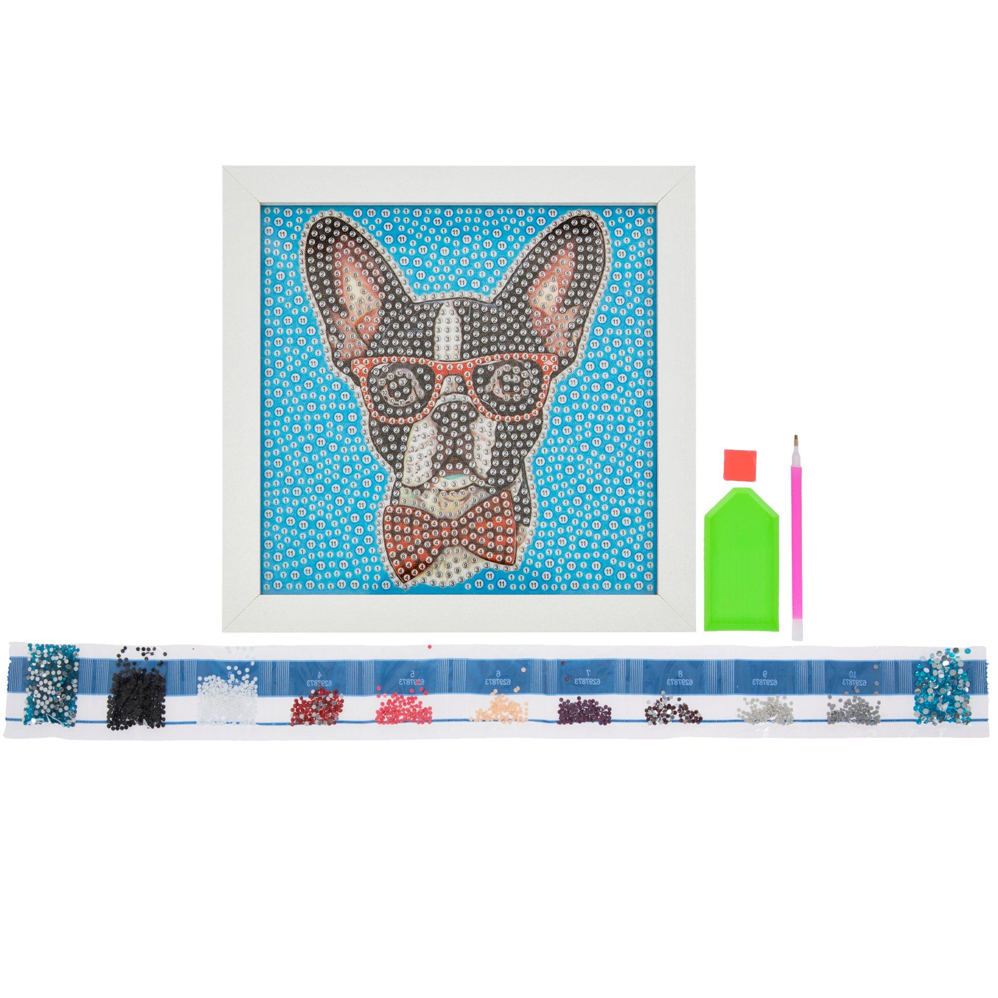 Funny DIAMOND☆DOGS Diamond Dotz® Intermediate I Love My Dog with Frame Diamond