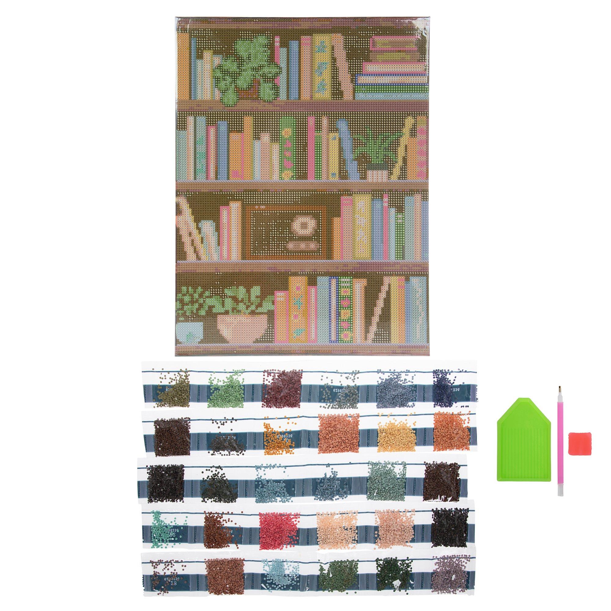 Library Books Diamond Art Kit | Hobby Lobby | 6298236