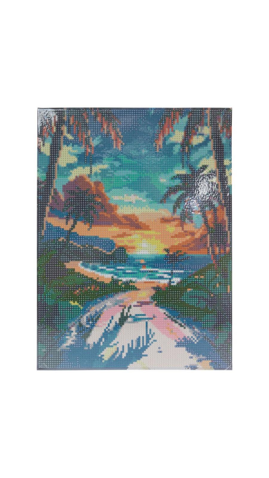 Beach Scene Diamond Art Canvas Kit | Hobby Lobby | 6298251