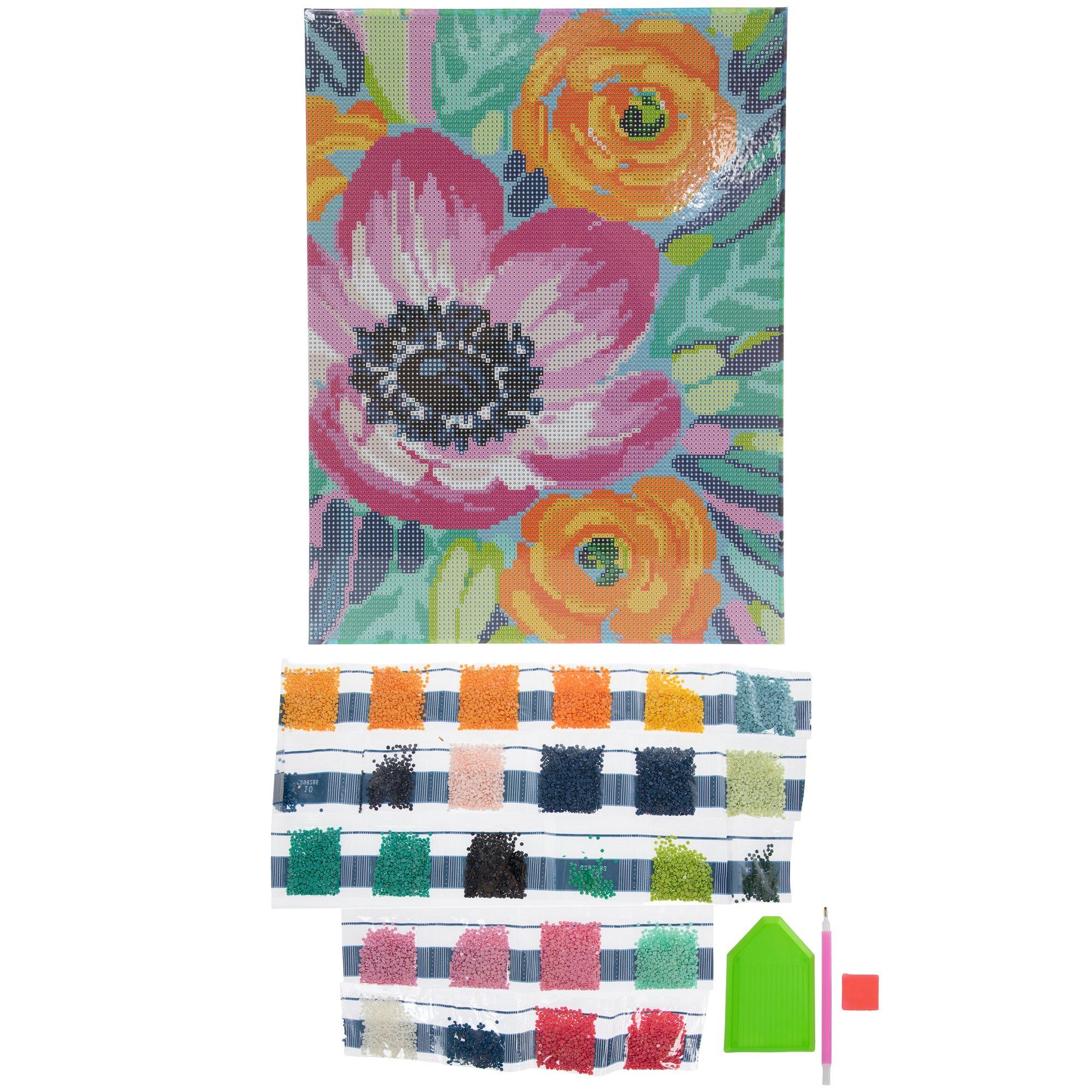 Colorful Flowers Diamond Art Kit | Hobby Lobby | 6298285