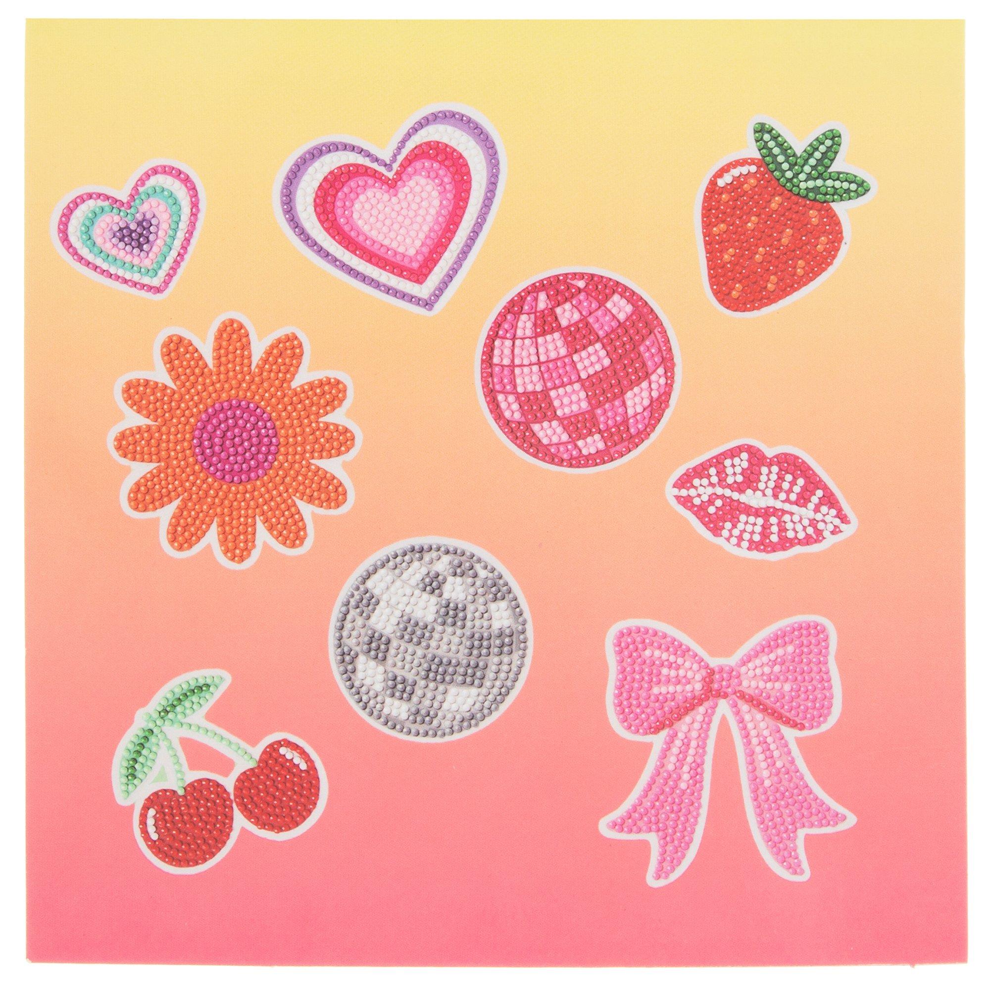 Trendy Icons Diamond Art Sticker Kit | Hobby Lobby | 6298566