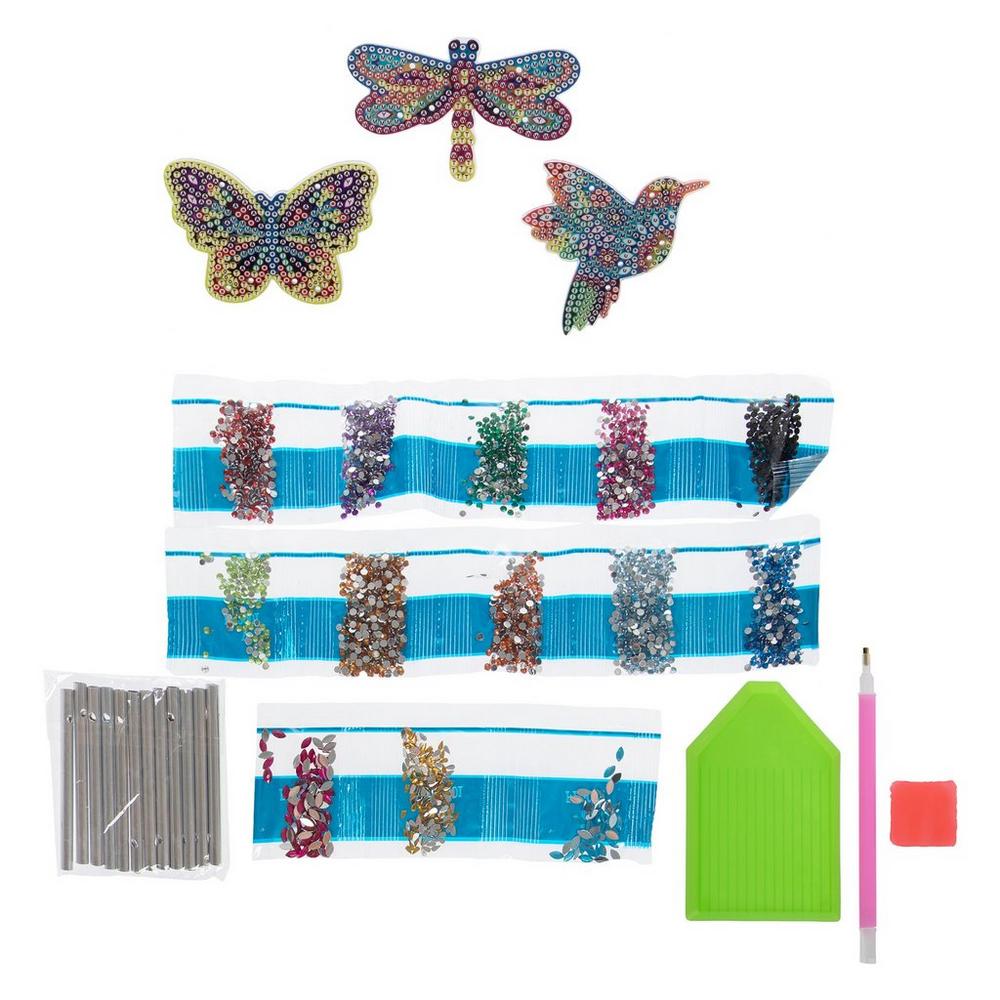 Butterfly Wind Chimes Diamond Art Kit | Hobby Lobby | 6298616