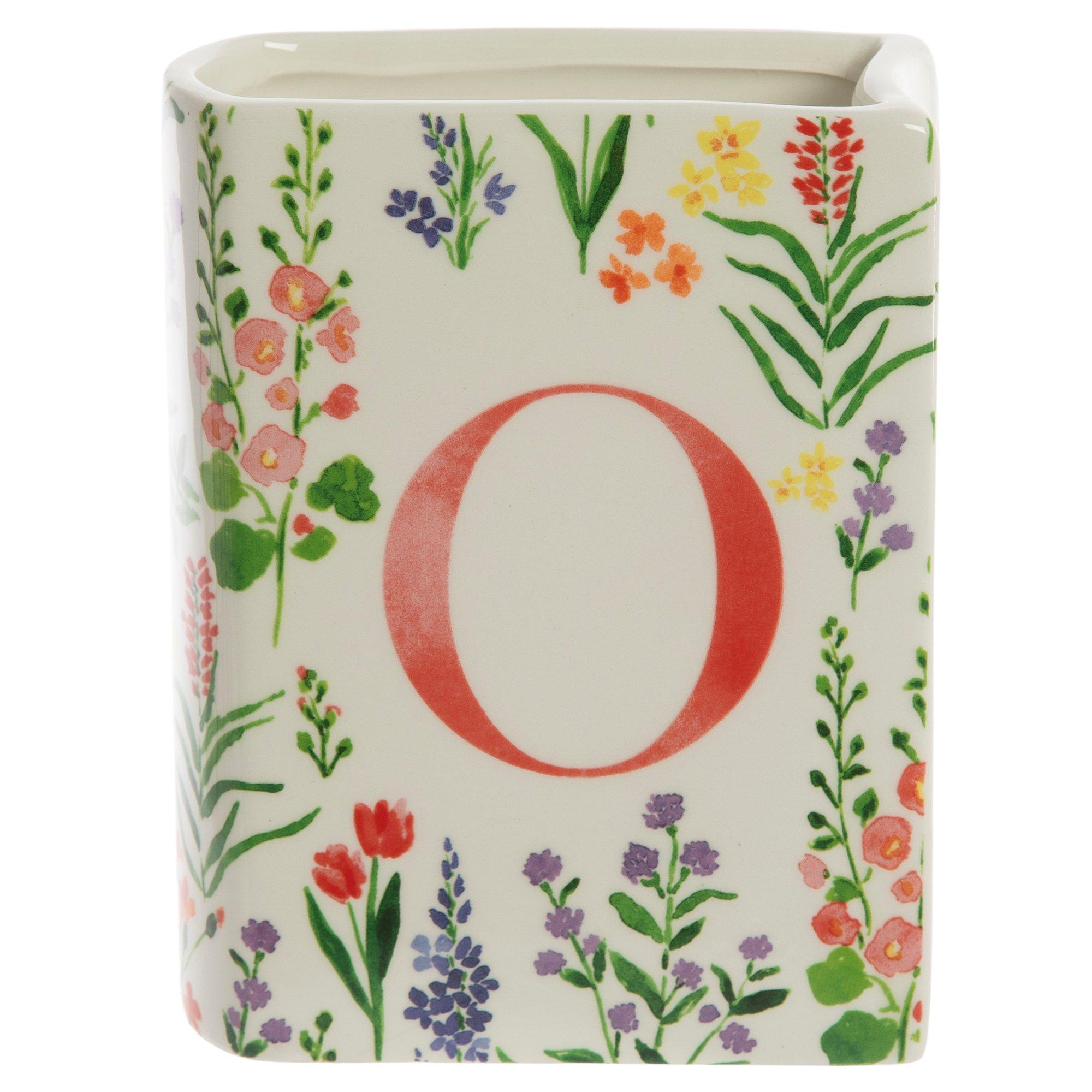 Letter Book Ceramic Vase