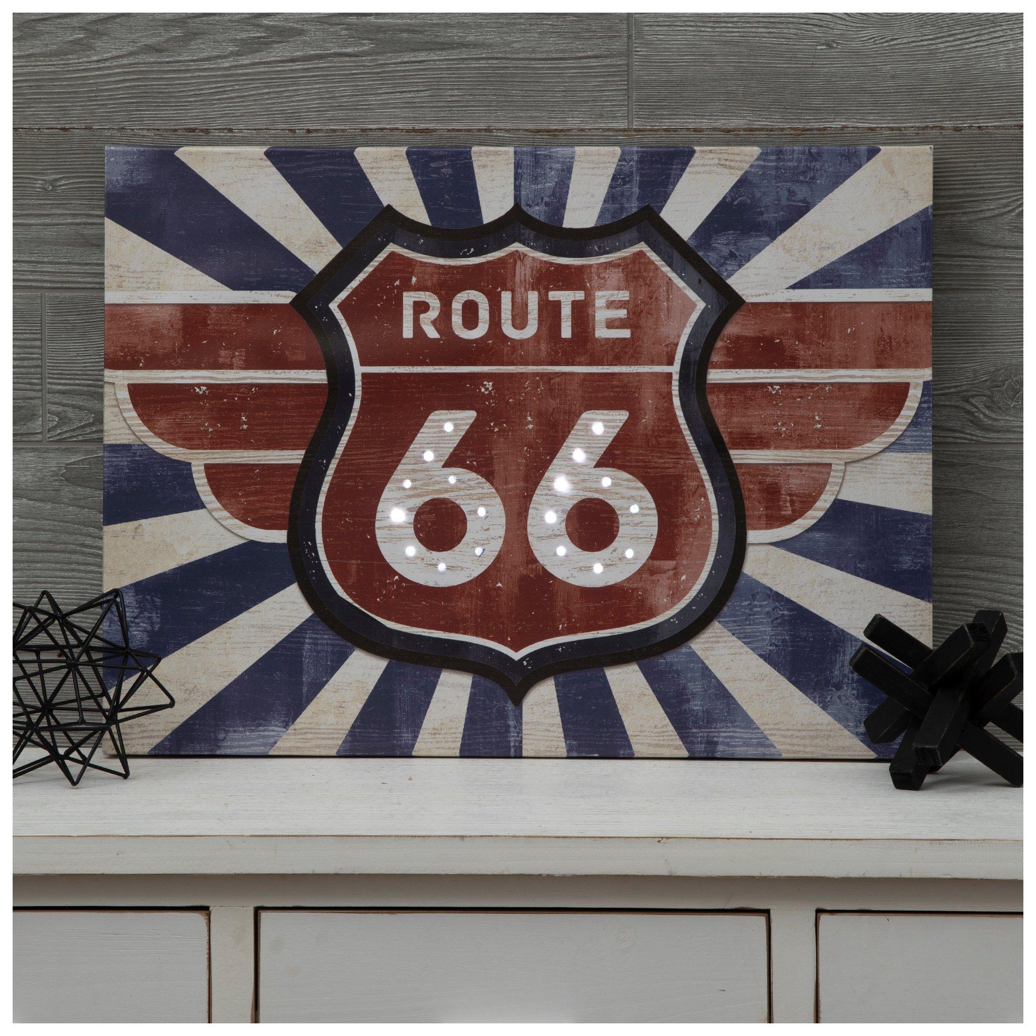 New Route 66 signs are lighting up Central Avenue as  Light up Route 66 sign display picture 1