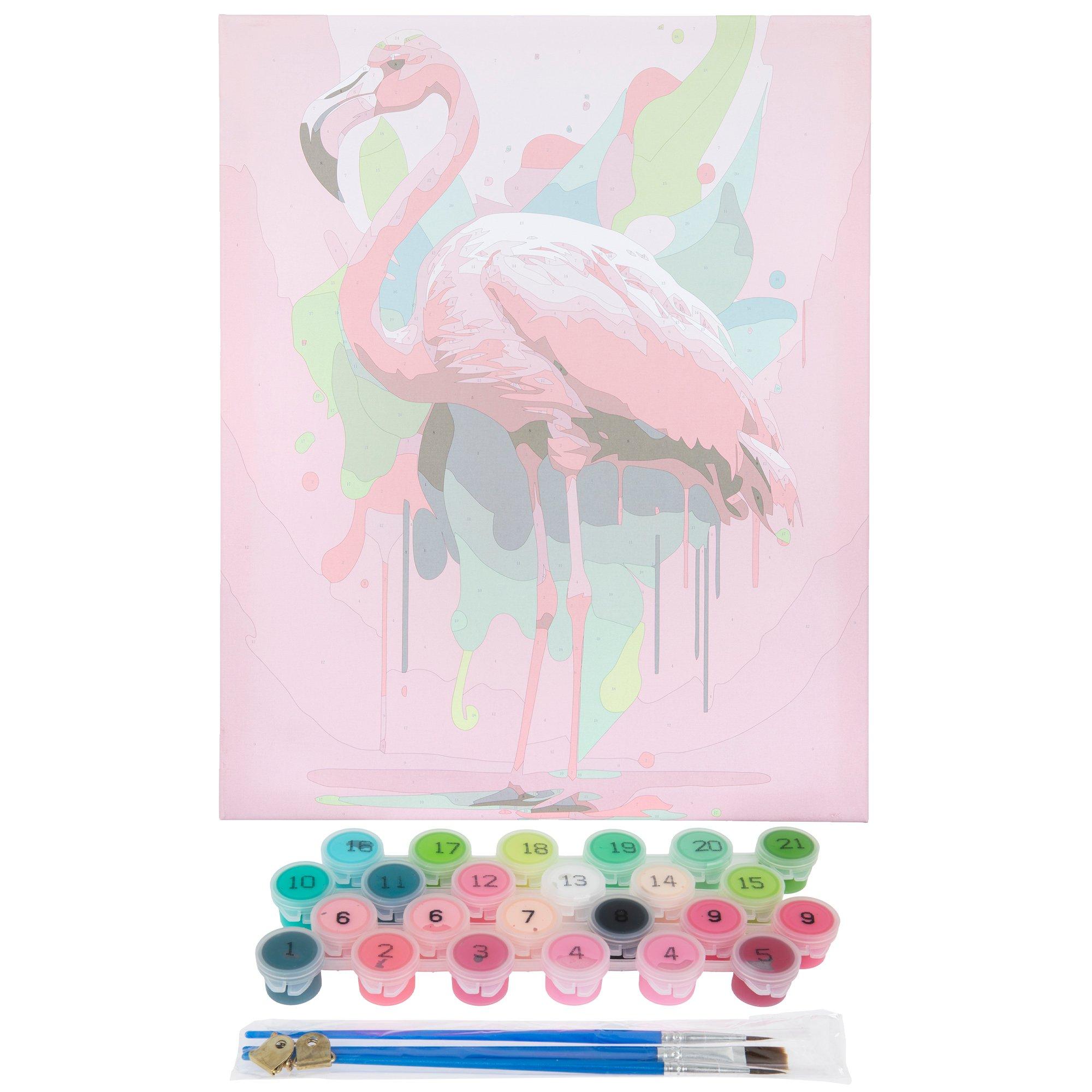 Flamingo Paint By Numbers Kit