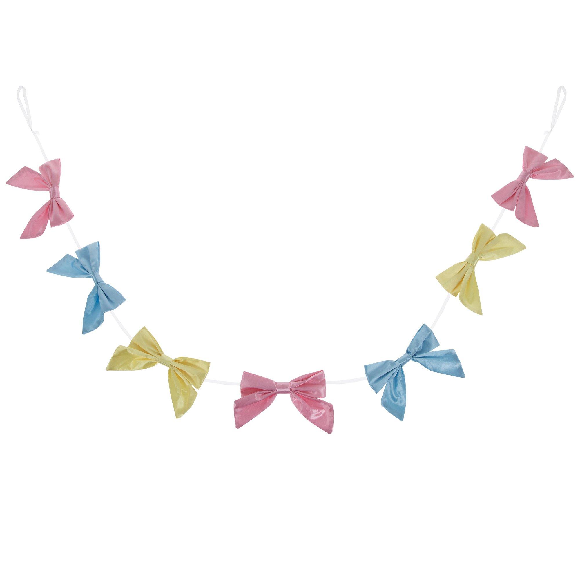 Pastel Satin Bow Garland