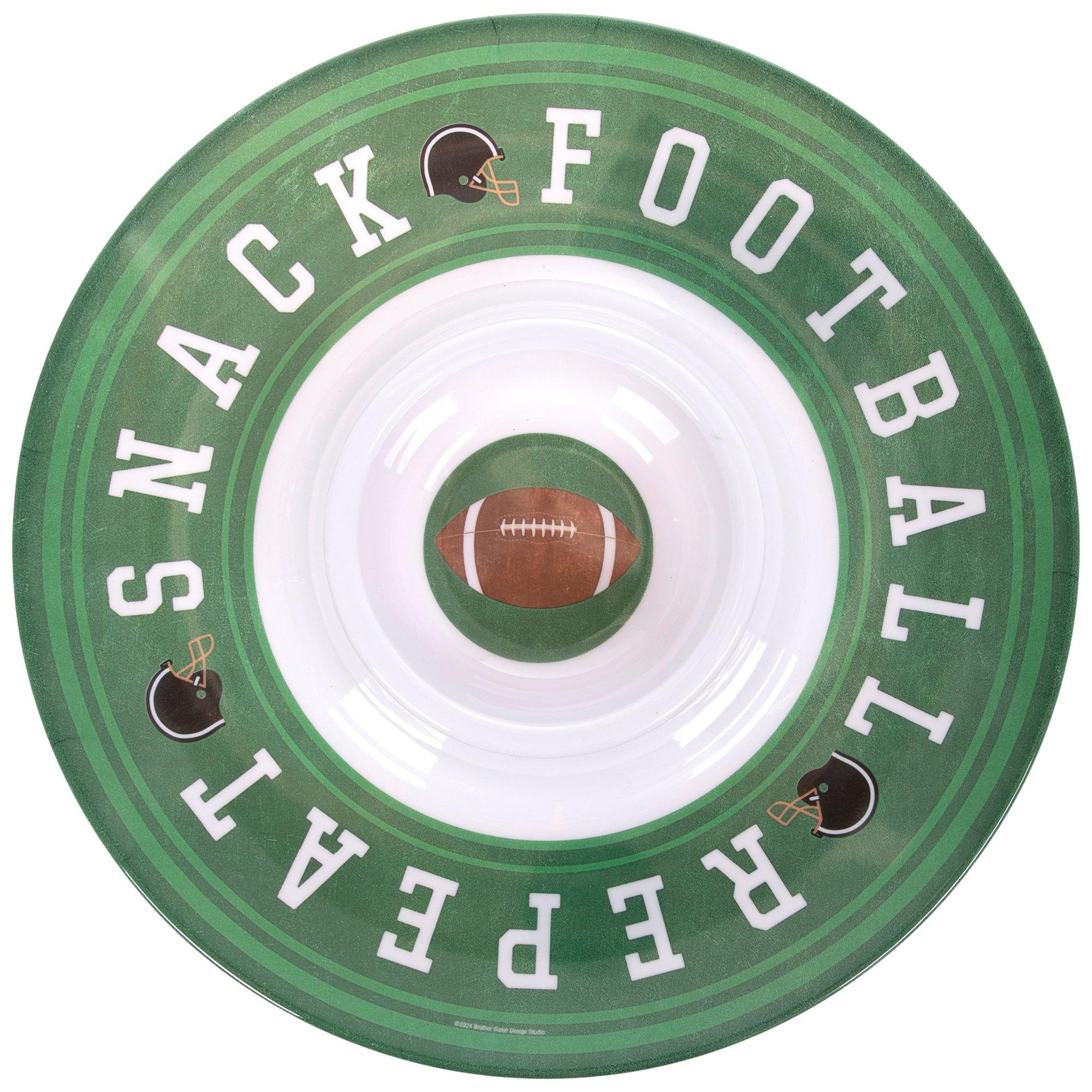 Snack Football Repeat Dip & Chip Tray view 1