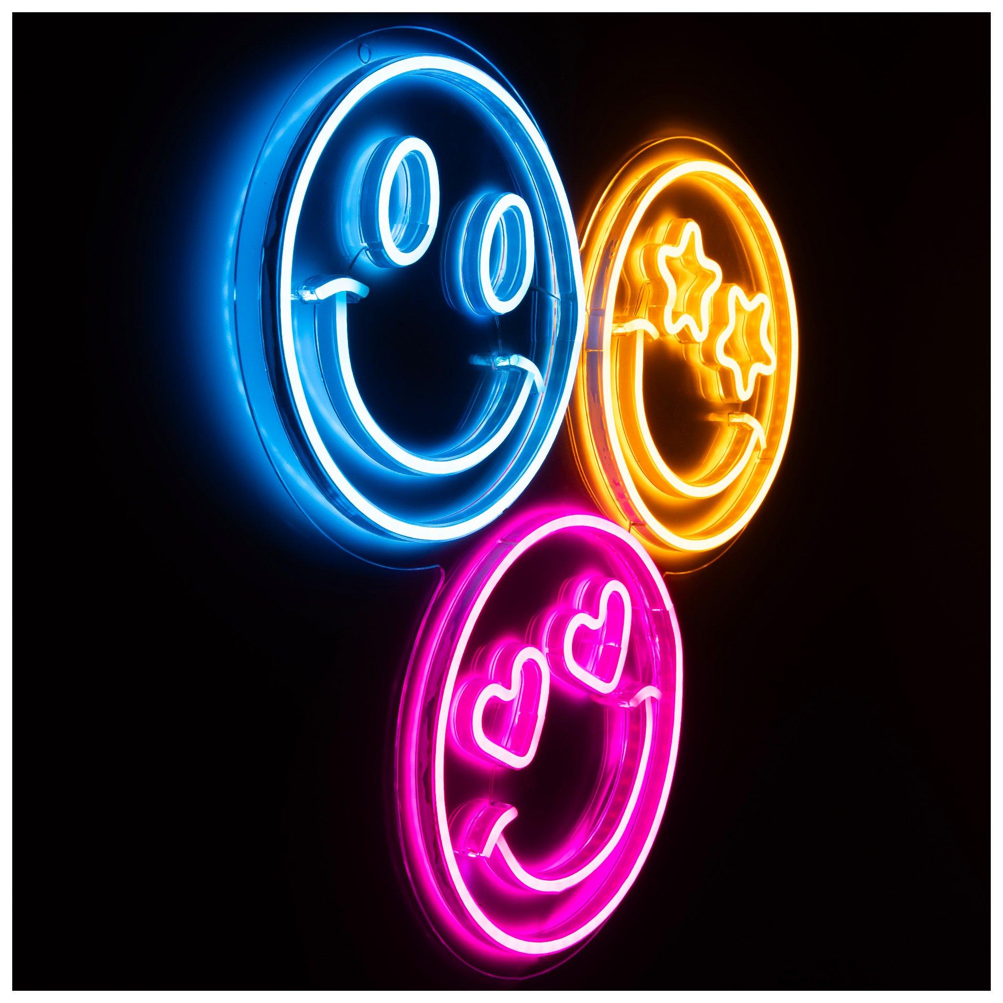 可愛い】LEDネオンサイン(Smiling faces 笑顔) アメリカン雑貨 【公式