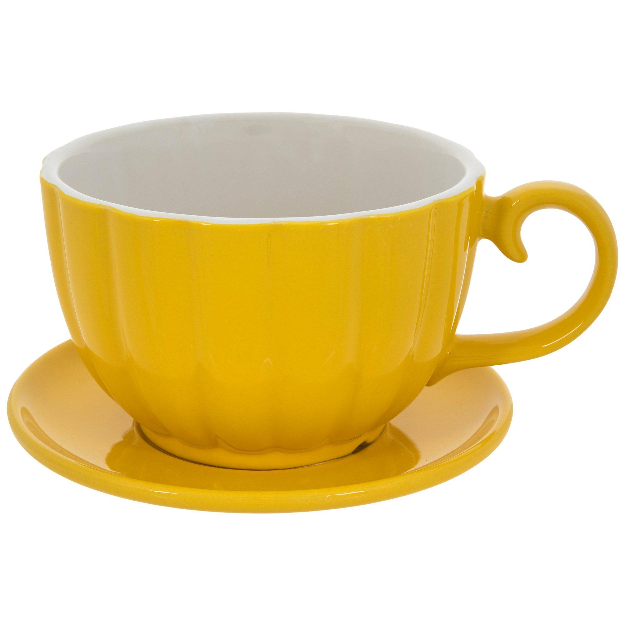 Ribbed Teacup Planter | Hobby Lobby | 6302814, image size:2000x2000