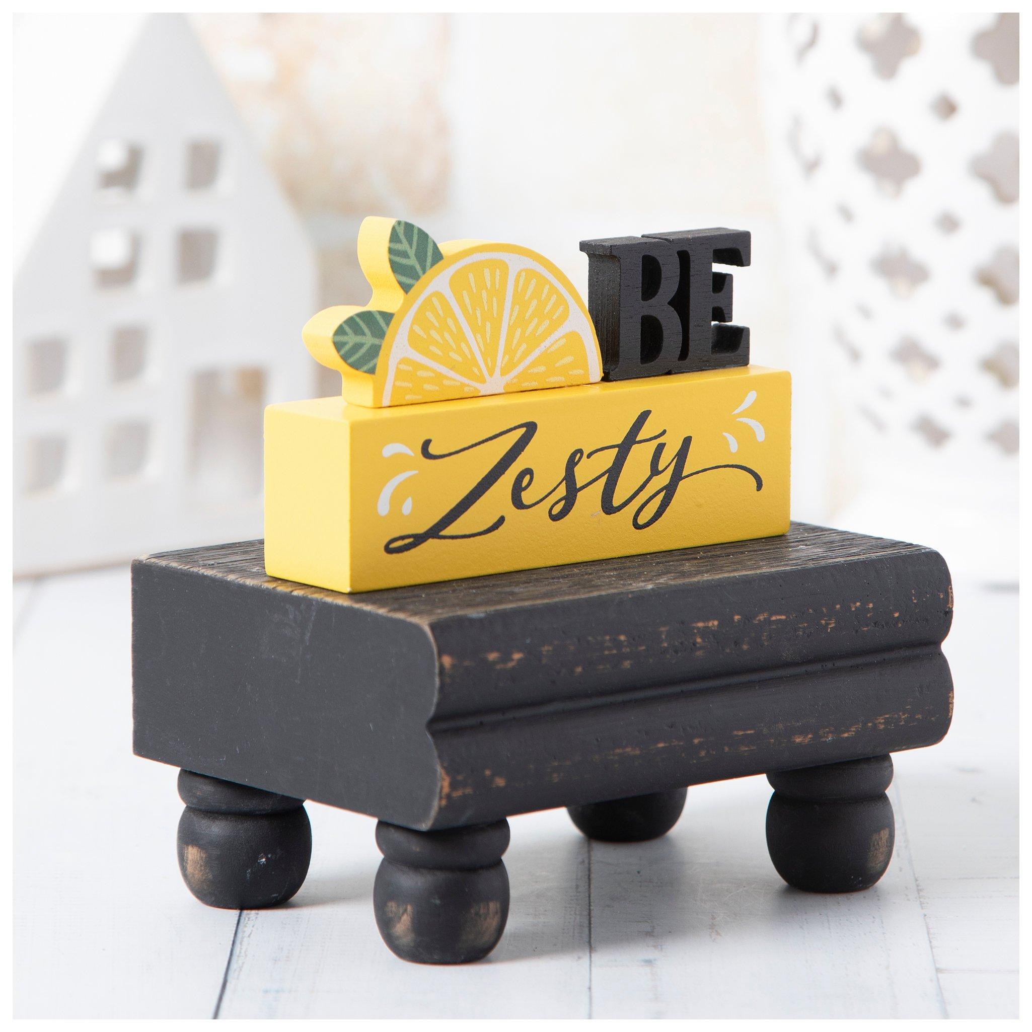 Be Zesty Lemon Wood Decor | Hobby Lobby | 6303184