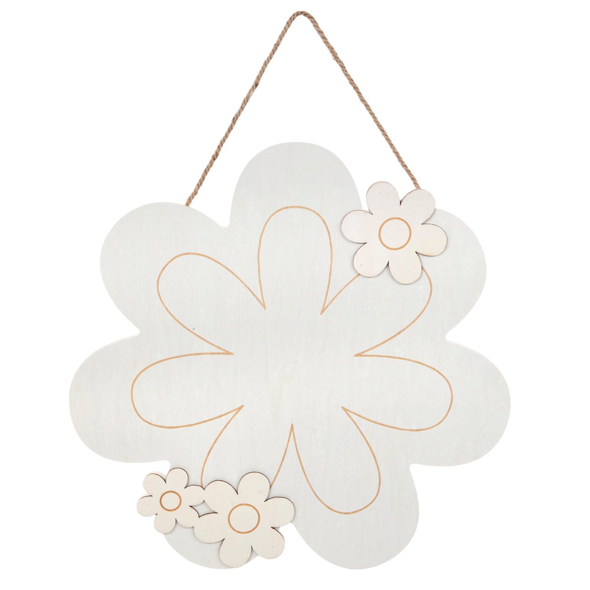 Flowers Wood Wall Decor