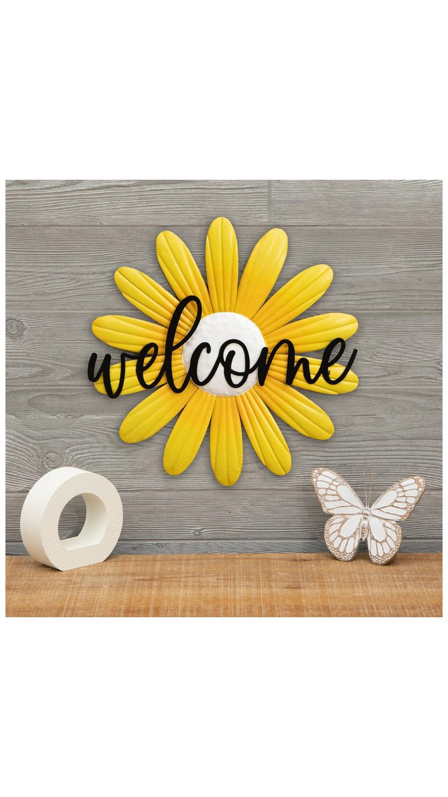 Welcome Flower Metal Wall Decor | Hobby Lobby | 6303549