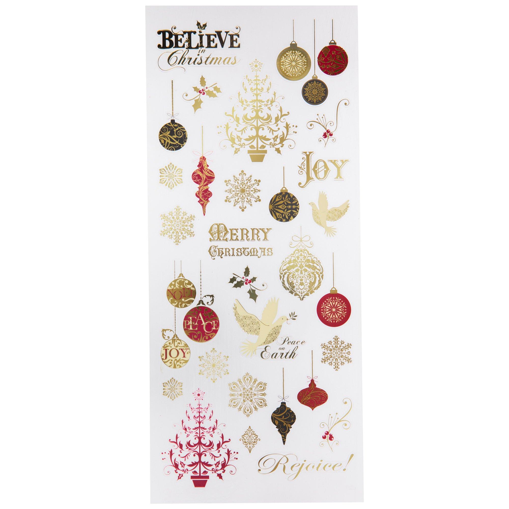 TREND Enterprises Christmas Joys Sparkle Stickers - 72 Fun Glitter Stickers For Kids, Homework, Crafts & Scrapbooking - View #2