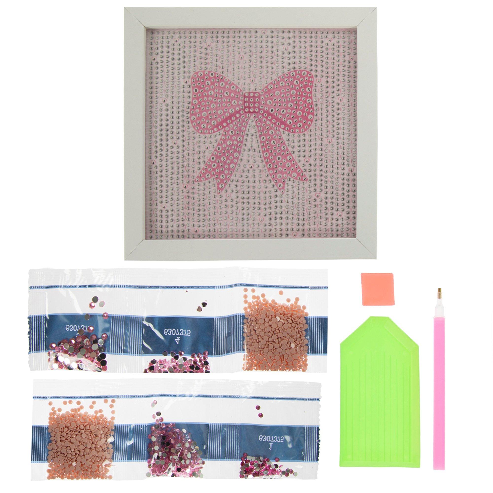 Pink Bow Diamond Art Kit