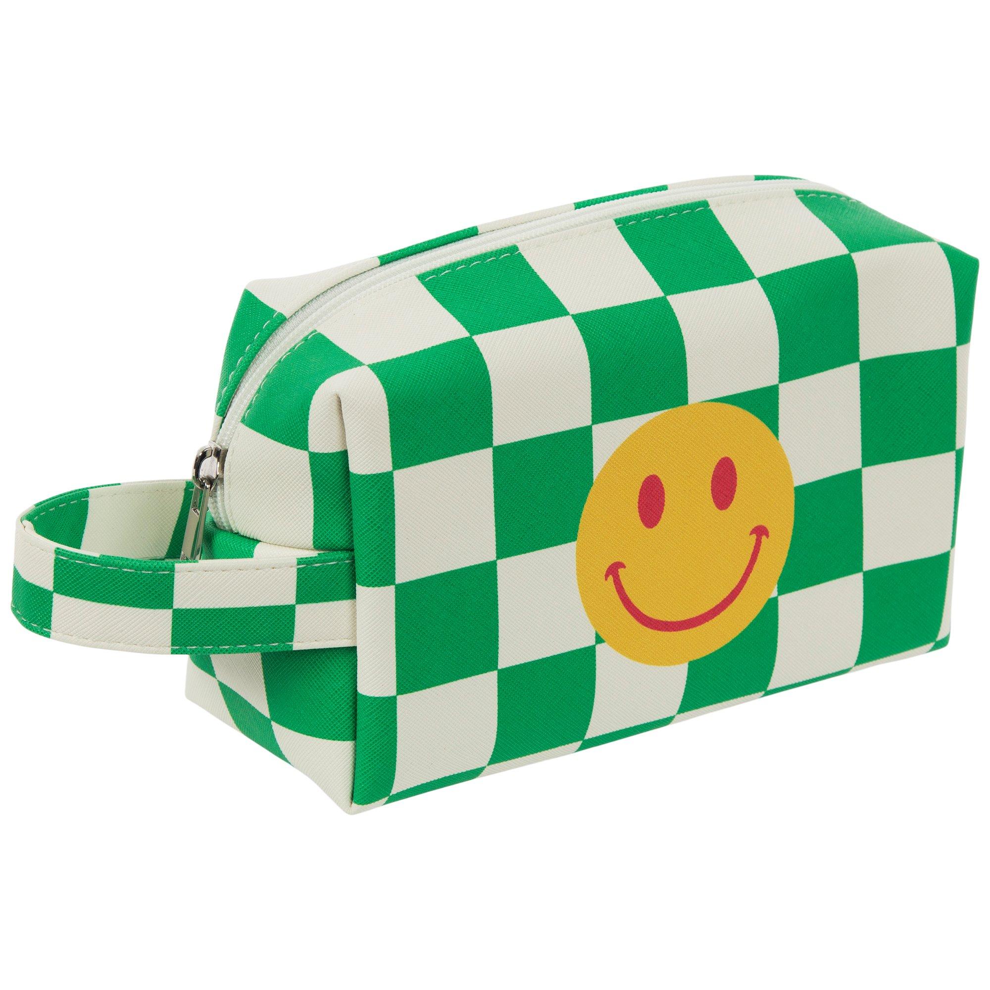 【L'Appartement Bonjour Pouch】 Checkerboard Smiley Face Pouch | Hobby Lobby | 6308829