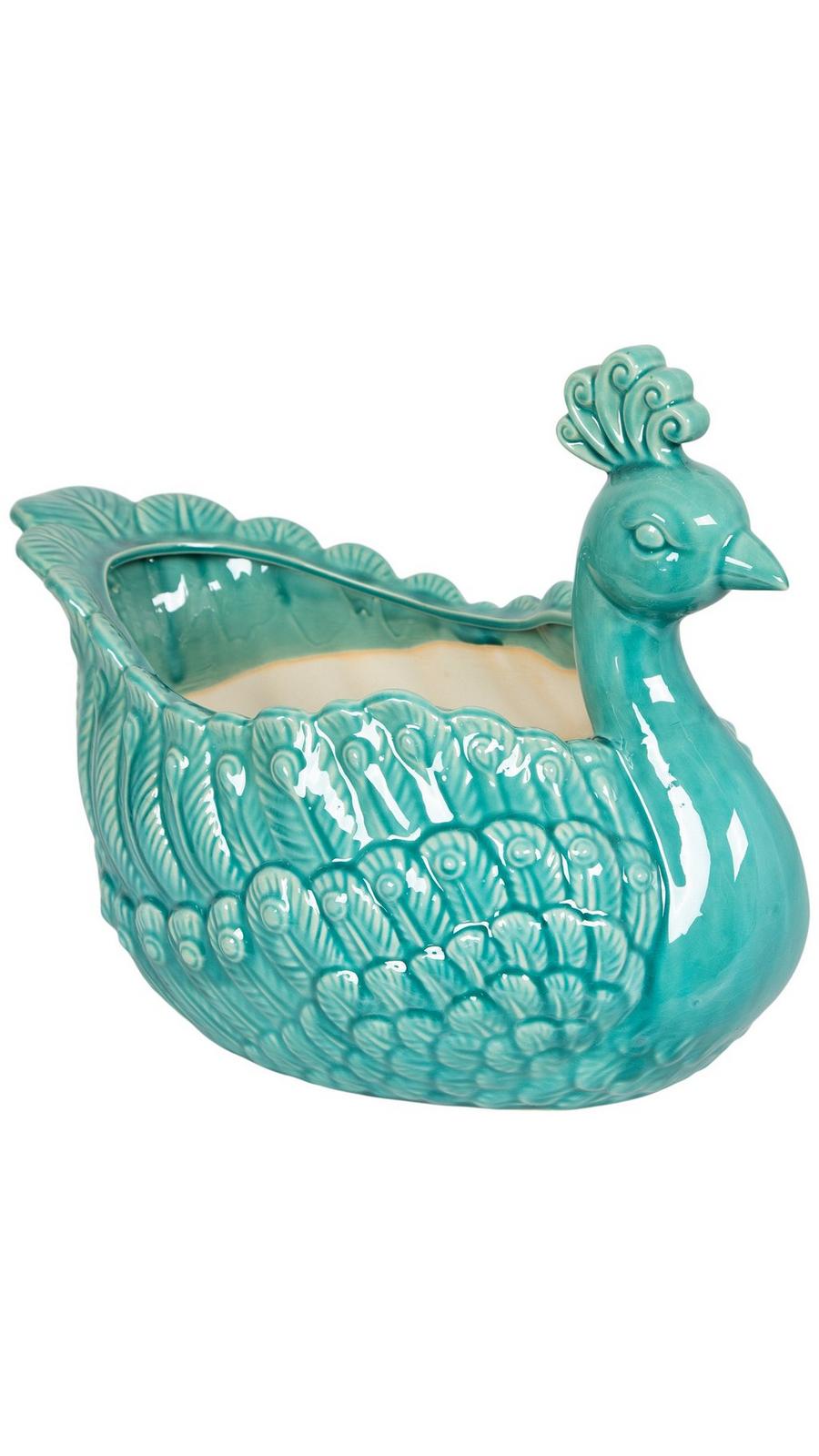 Turquoise Peacock Planter | Hobby Lobby | 6309660