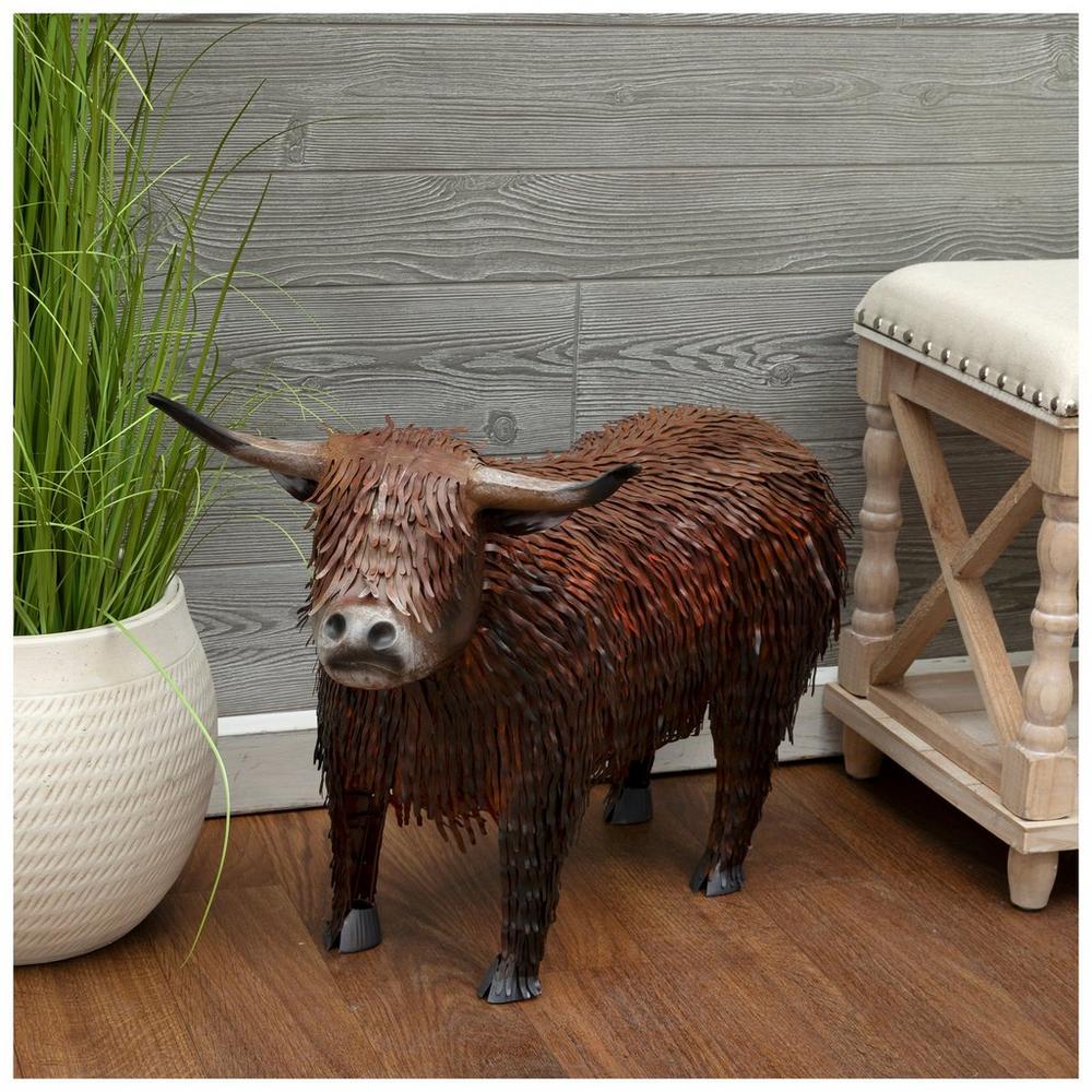 Highland Cow Metal Garden Statue | Hobby Lobby | 6310114