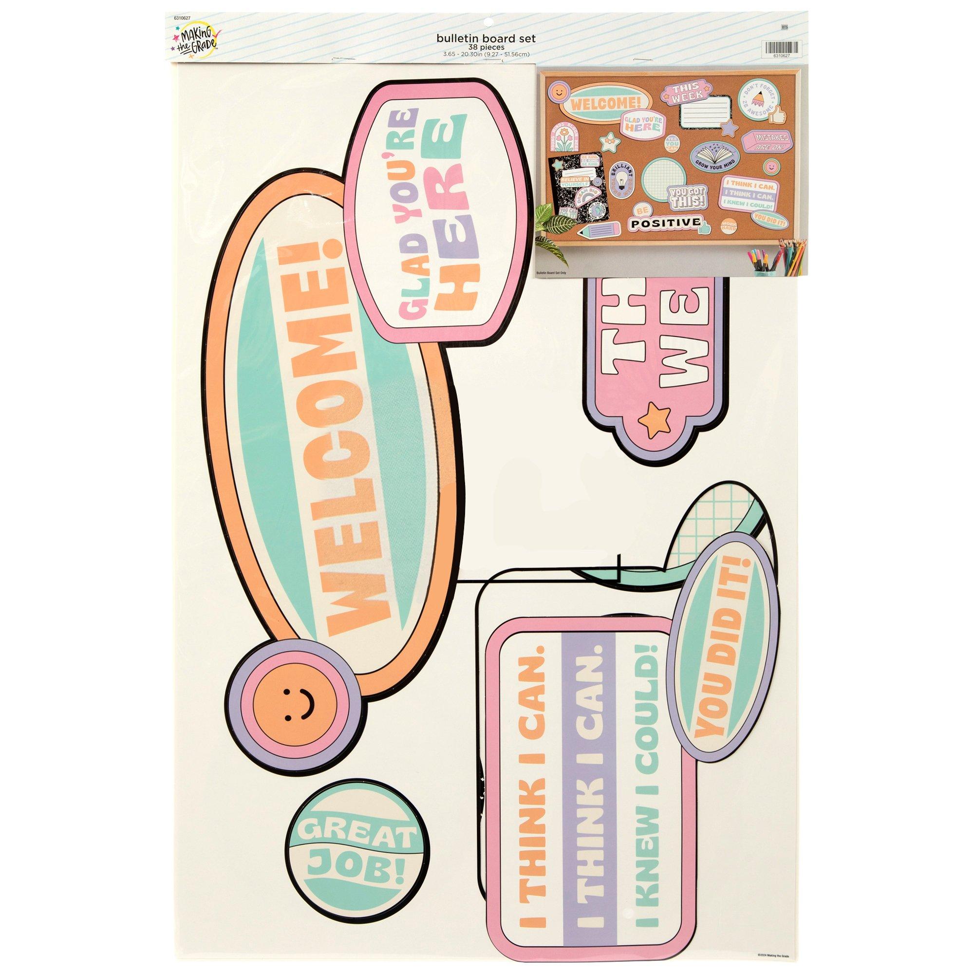 Positive Vibes Bulletin Board Set