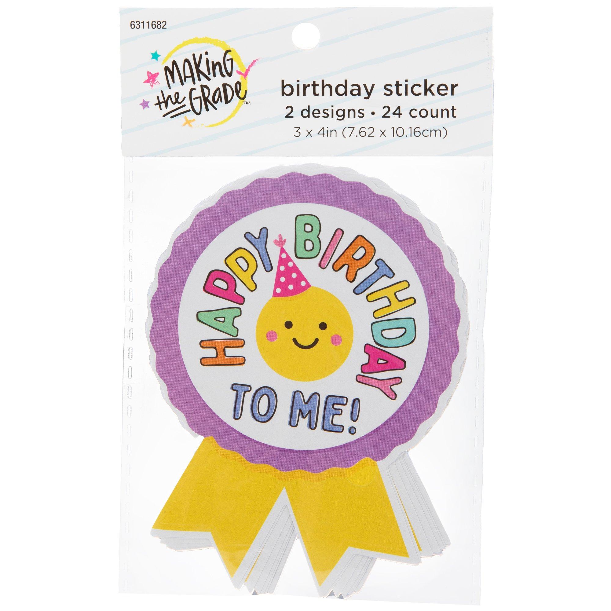 Happy Birthday To Me Ribbon Stickers | Hobby Lobby | 6311682