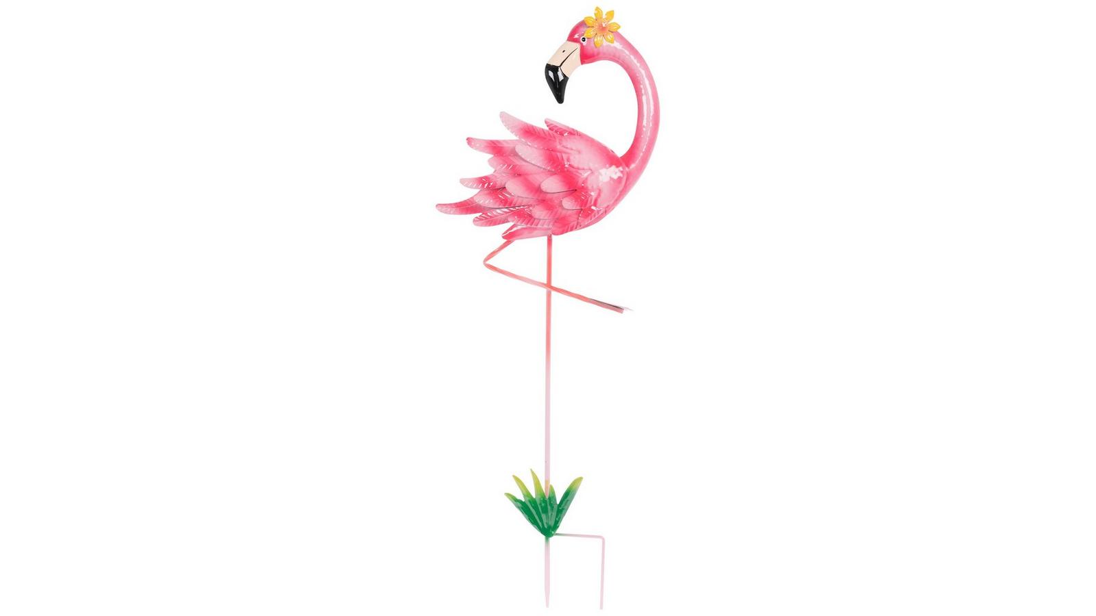 Flamingo Wearing Flower Metal Garden Stake | Hobby Lobby | 6311716
