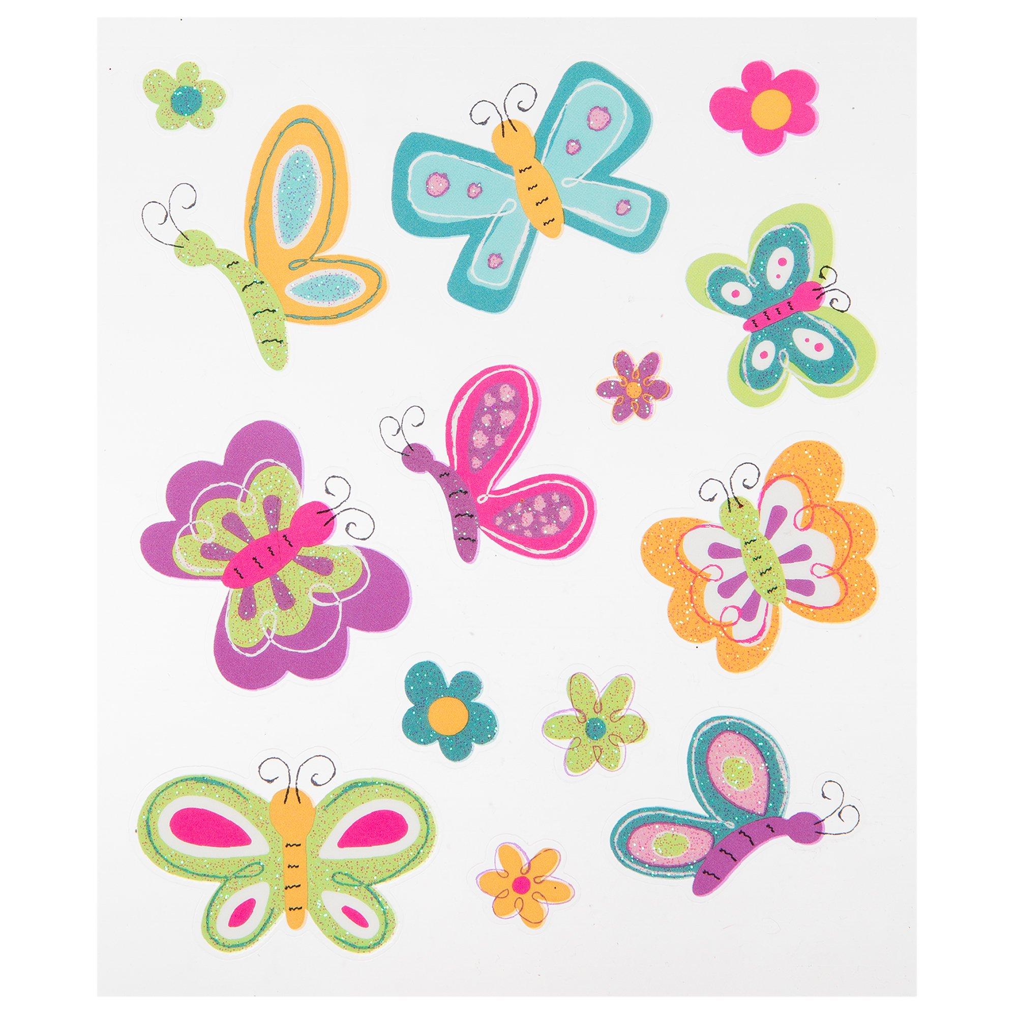 Butterfly Glitter Stickers Hobby Lobby 631317