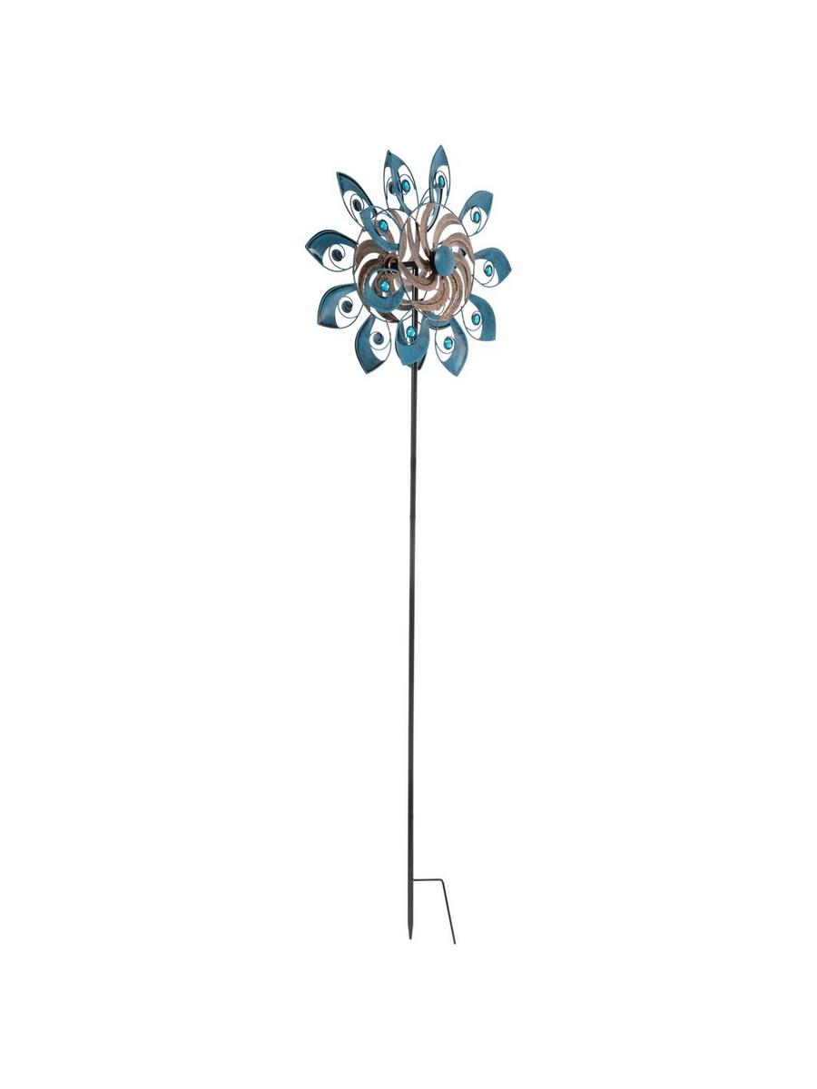 POWER SPIN ホロシートタイプ　紙箱　レア　ヨメガ　パワースピン Blue Flower Wind Spinner Metal Garden Stake | Hobby Lobby | 6313894