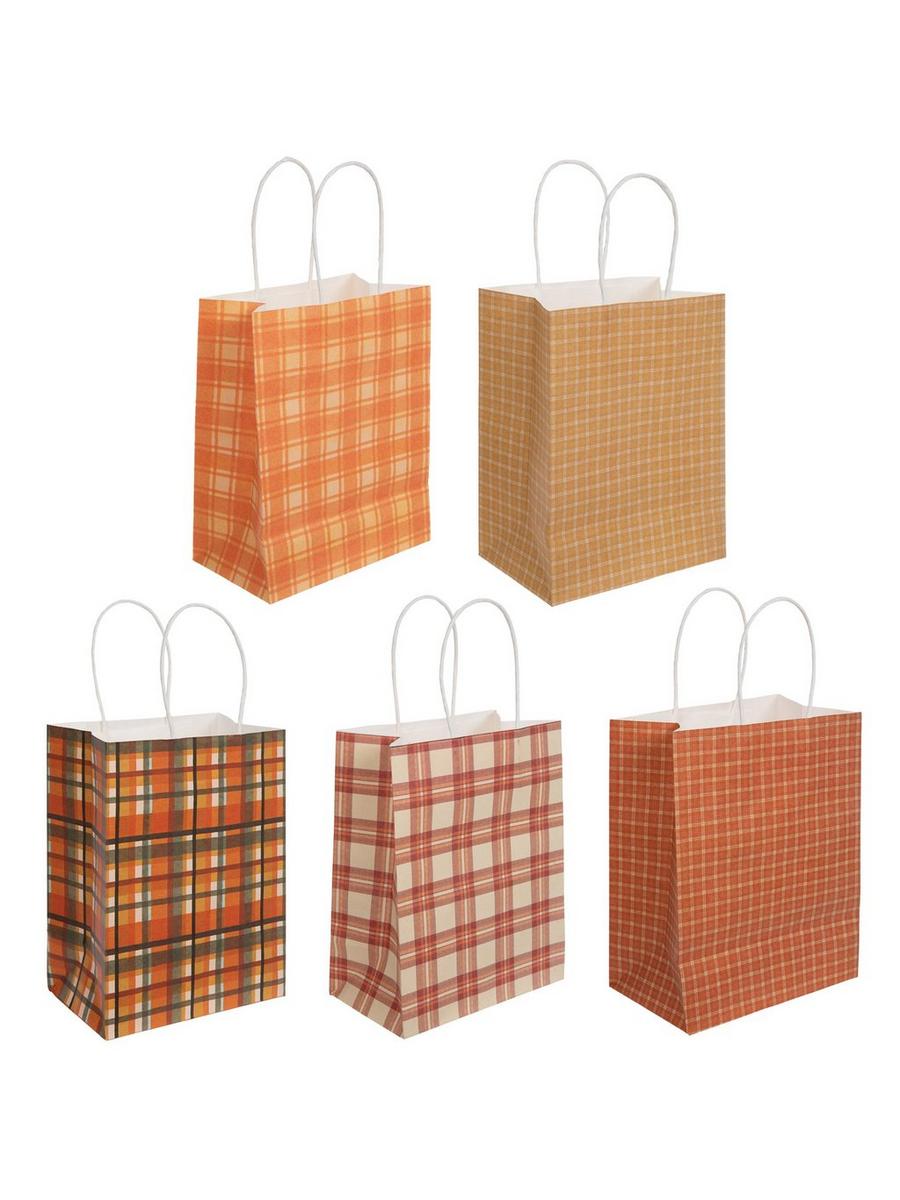 Orange Plaid Gift Bags | Hobby Lobby | 6319495