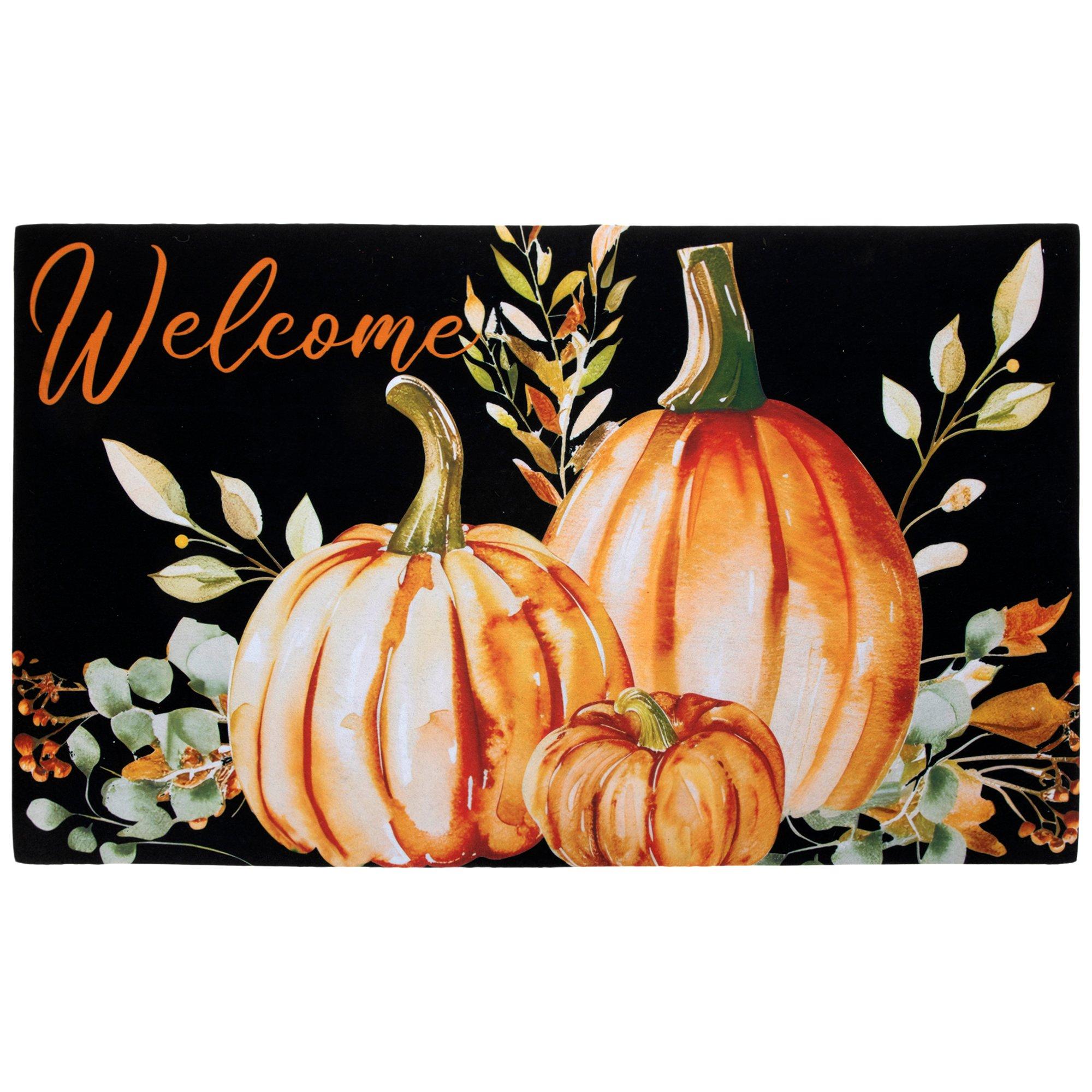 Welcome Pumpkins Doormat