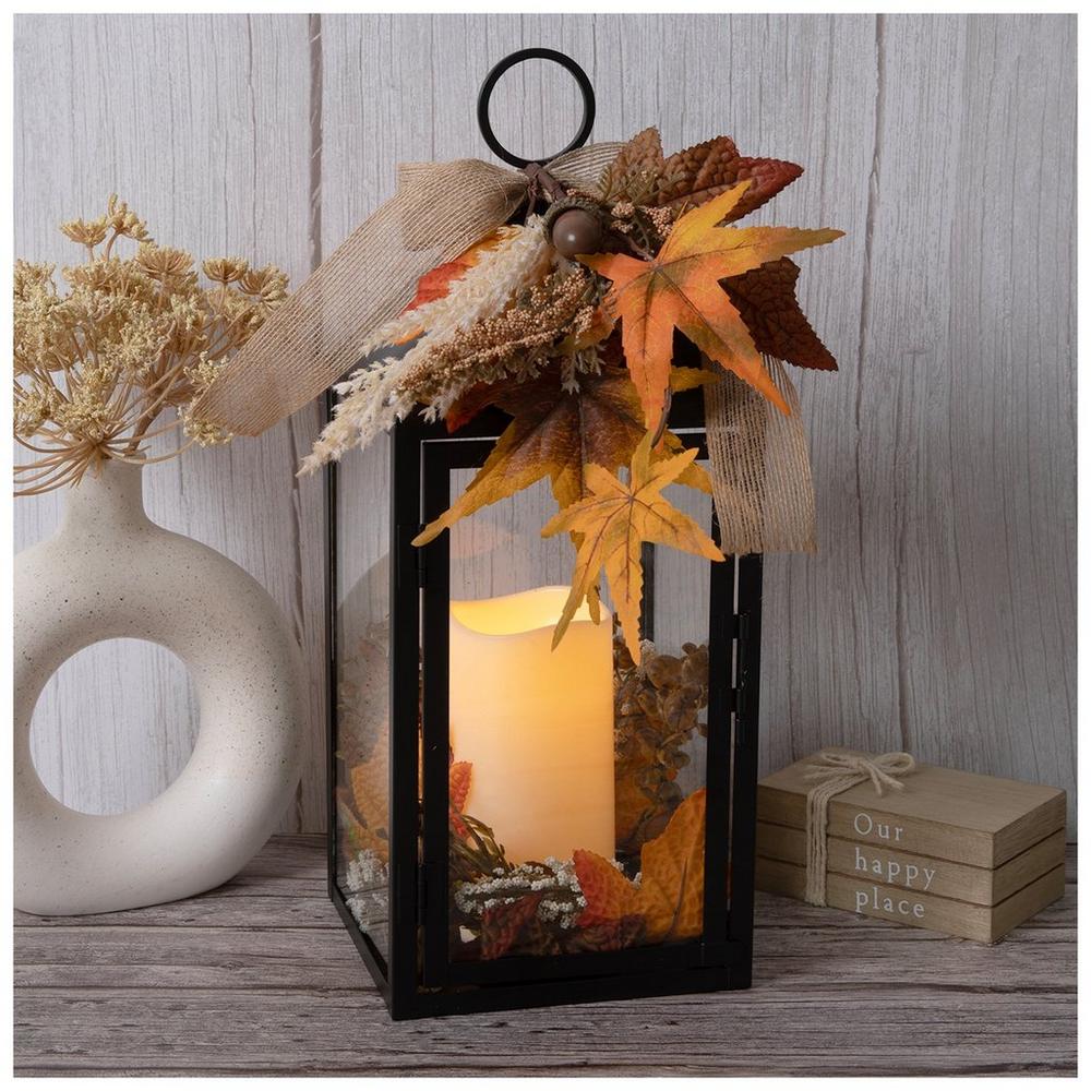 Black Metal Harvest LED Lantern | Hobby Lobby | 6323109