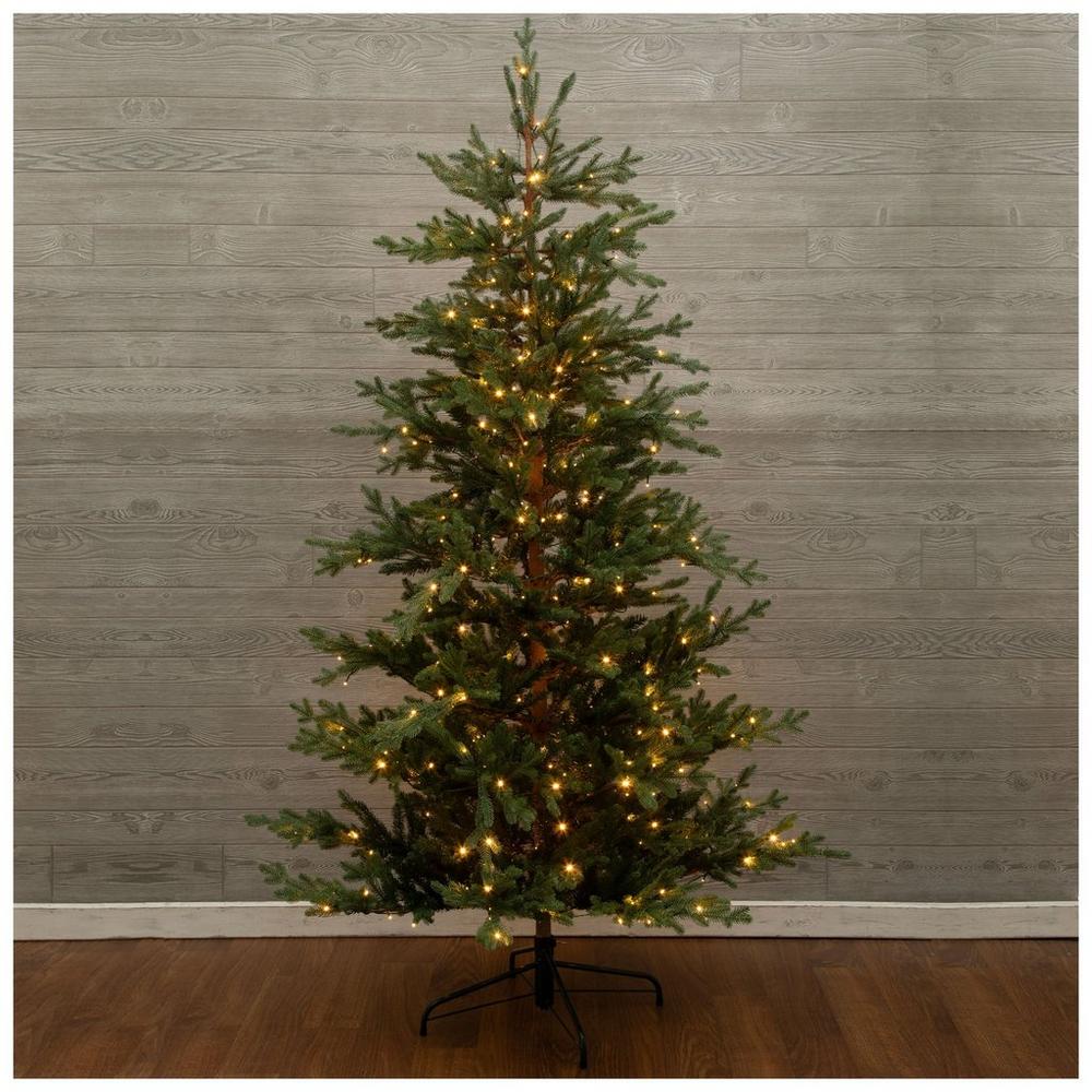 Alberta Alpine Fir Pre-Lit Christmas Tree - 7 ft
