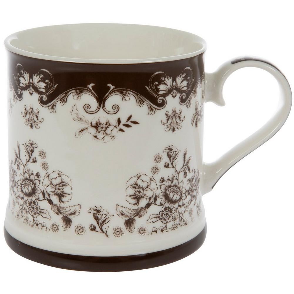 Brown Floral Toile Mug | Hobby Lobby | 6325146