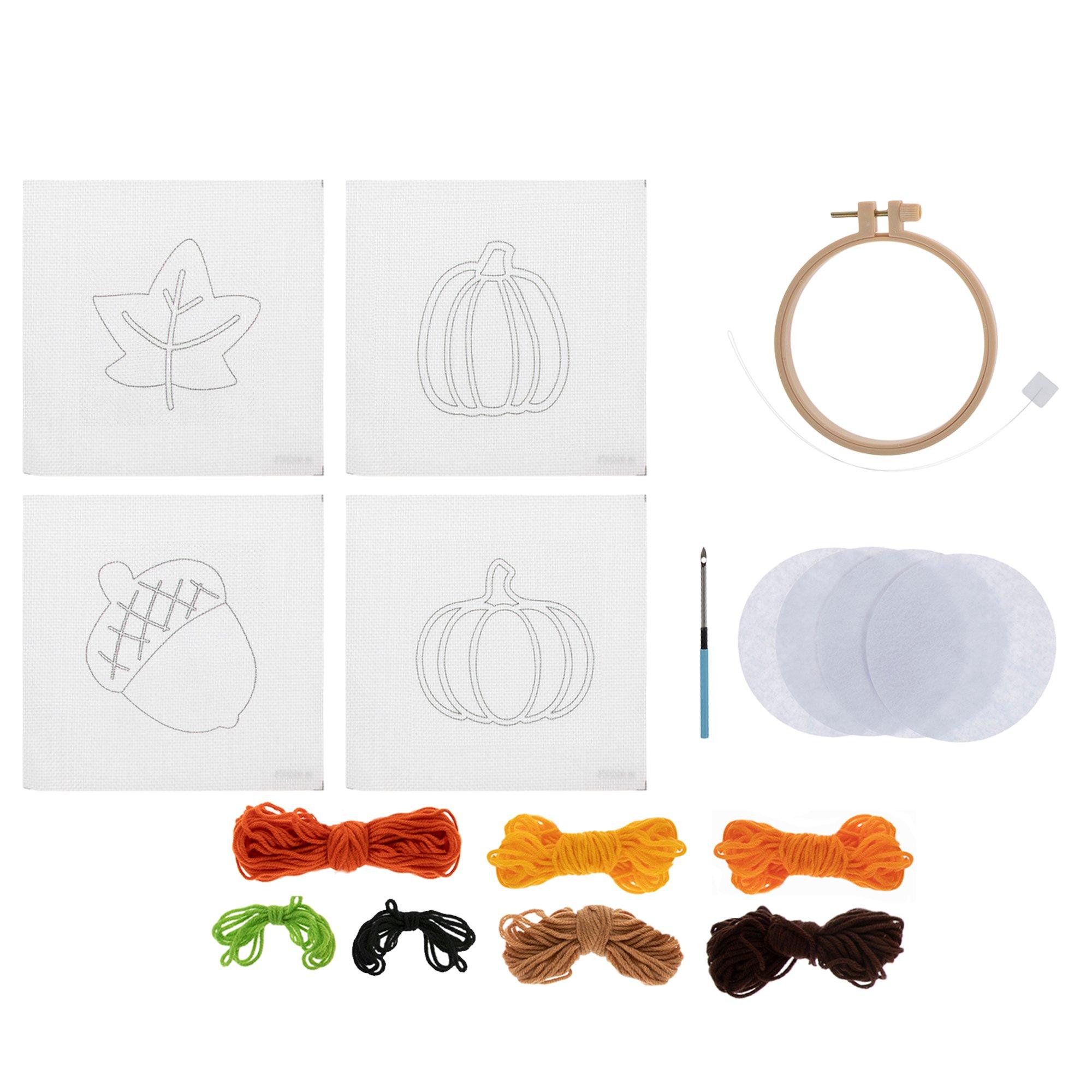 Fall Punch Needle Coaster Set | Hobby Lobby | 6325807