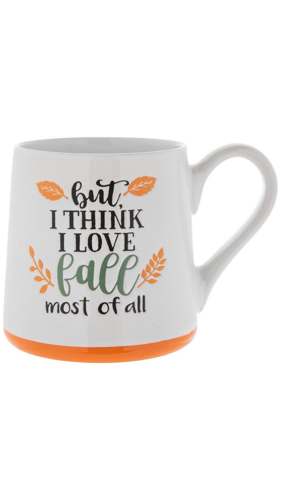 新品未使用TEN'S UNIQUE FALLIN'LOVE&HOT COFFEE I Love Fall Most of All Coffee Mugs 11 Ounce | Main Event USA