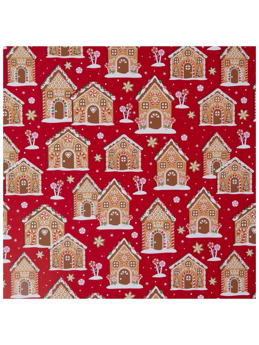 Red & White Gingerbread House Wrapping Paper | Hobby Lobby | 6328454