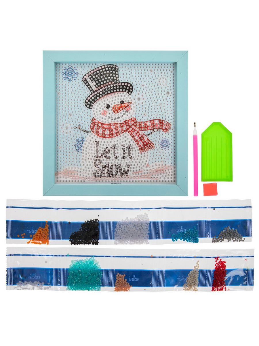 Woyibel Kit De Peinture Diamant 5D à Faire Soi-même - Bonhomme De Neige