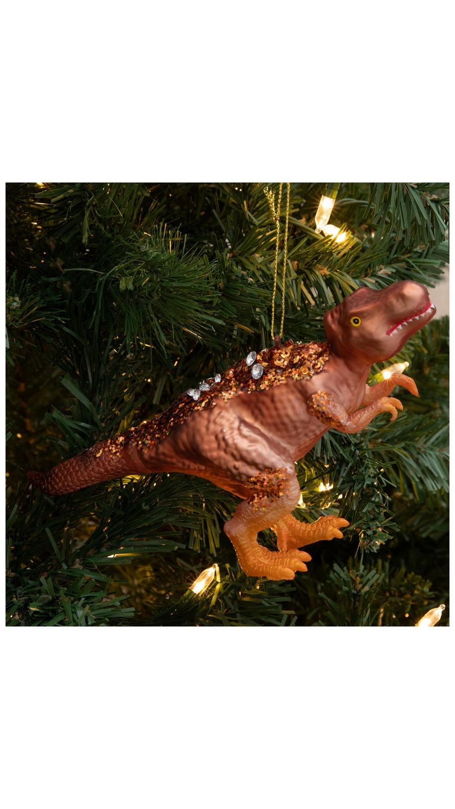 熾造社 DINOSAUR ORNAMENT ティラノサウルス Glitter T-Rex Ornament | Hobby Lobby | 6338297
